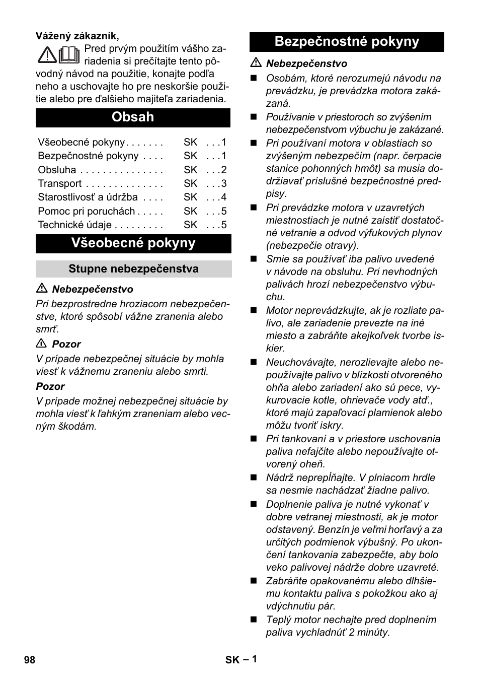 Karcher G 4-10 M User Manual | Page 98 / 137