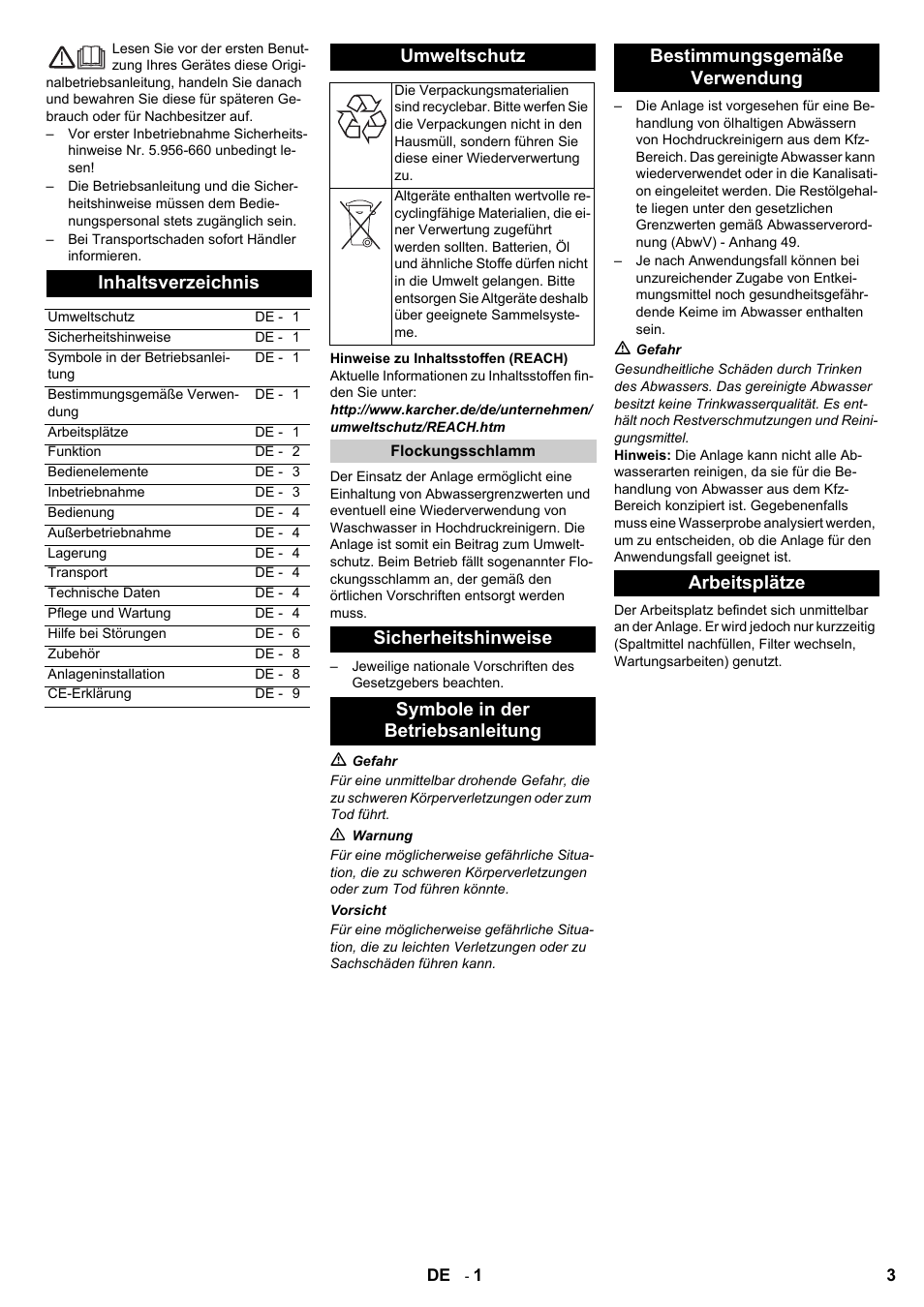 Karcher HDR 777 EU User Manual | Page 3 / 96