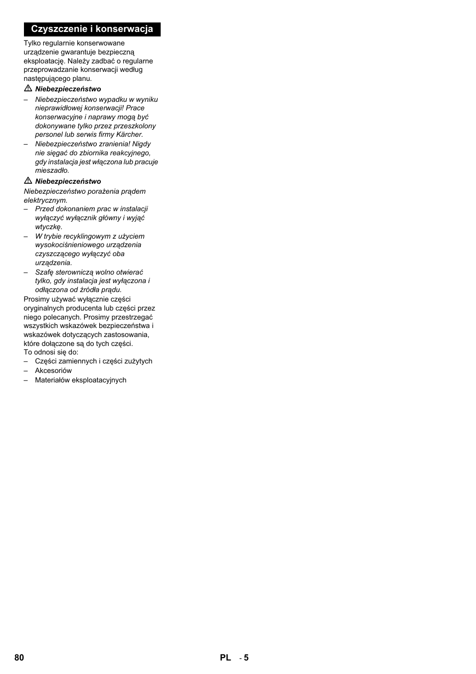 Czyszczenie i konserwacja | Karcher HDR 777 EU User Manual | Page 80 / 96