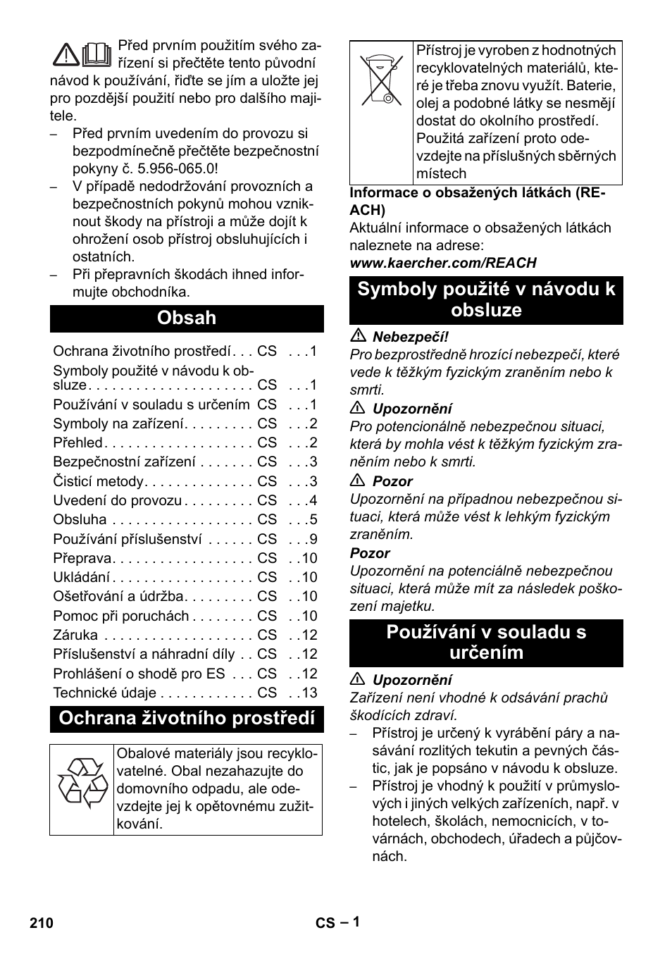 Karcher SGV 8-5 User Manual | Page 210 / 372