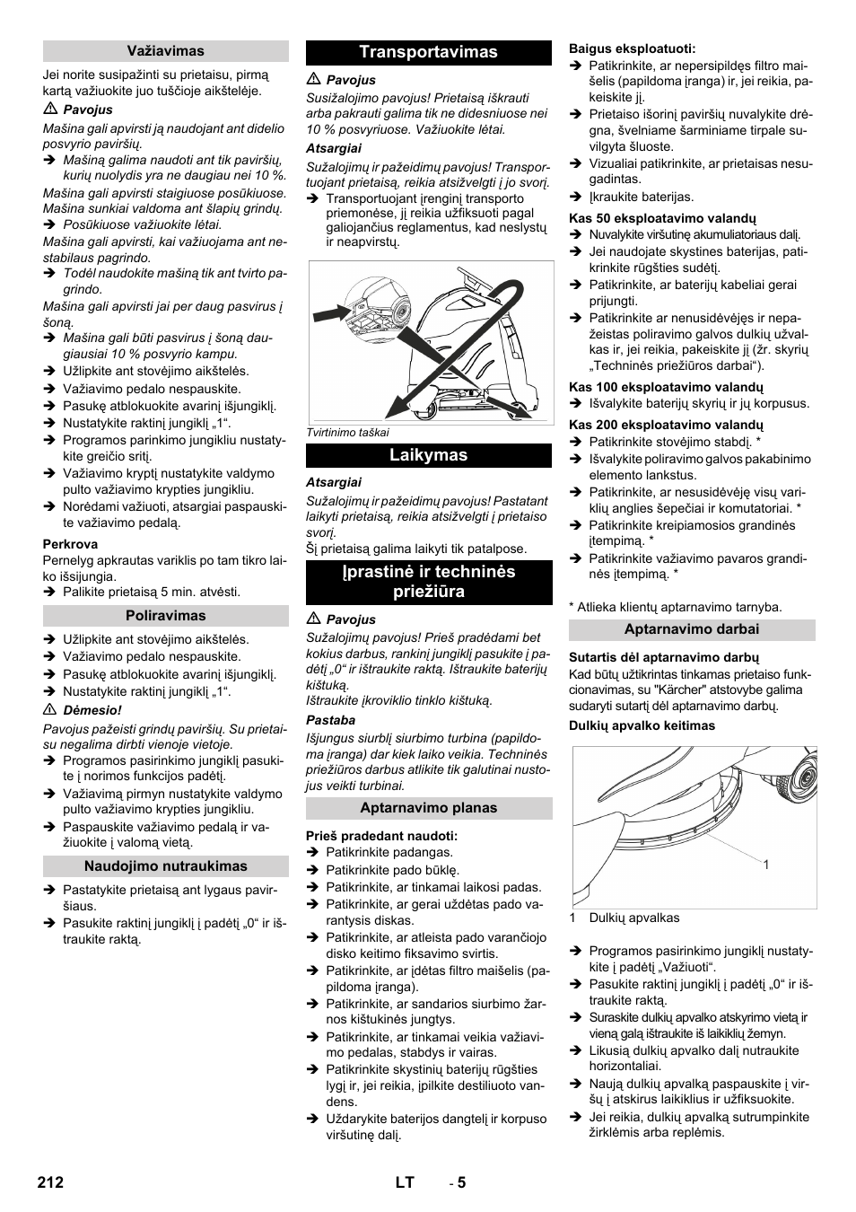 Karcher BDP 50 - 2000 RS Bp Pack User Manual | Page 212 / 236