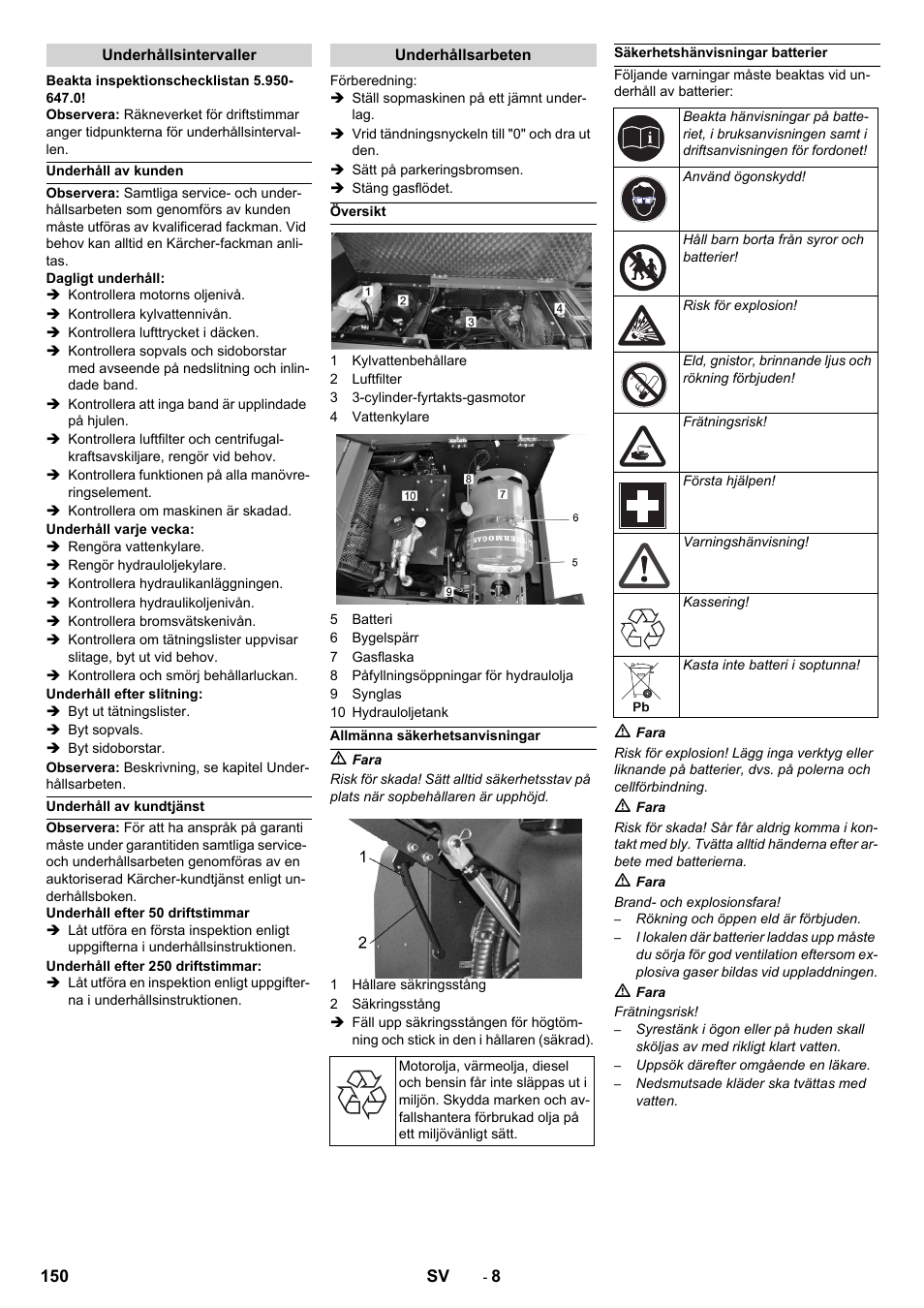 Karcher KM 150-500 LPG User Manual | Page 150 / 457