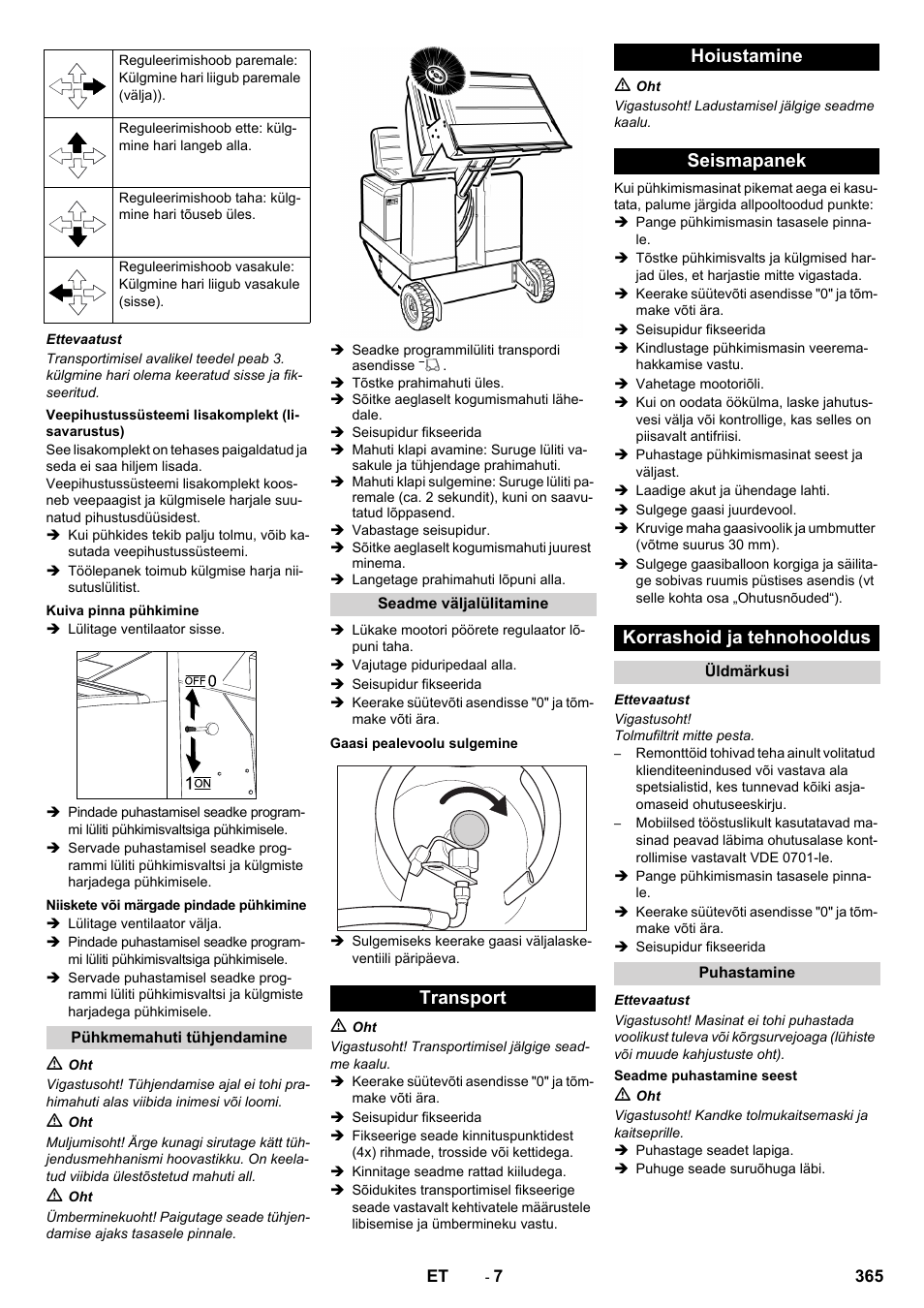 Karcher KM 150-500 LPG User Manual | Page 365 / 457