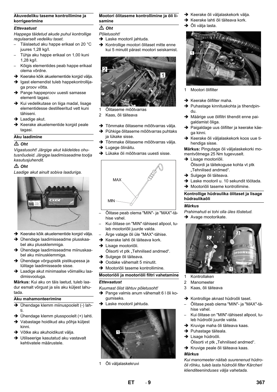 Karcher KM 150-500 LPG User Manual | Page 367 / 457