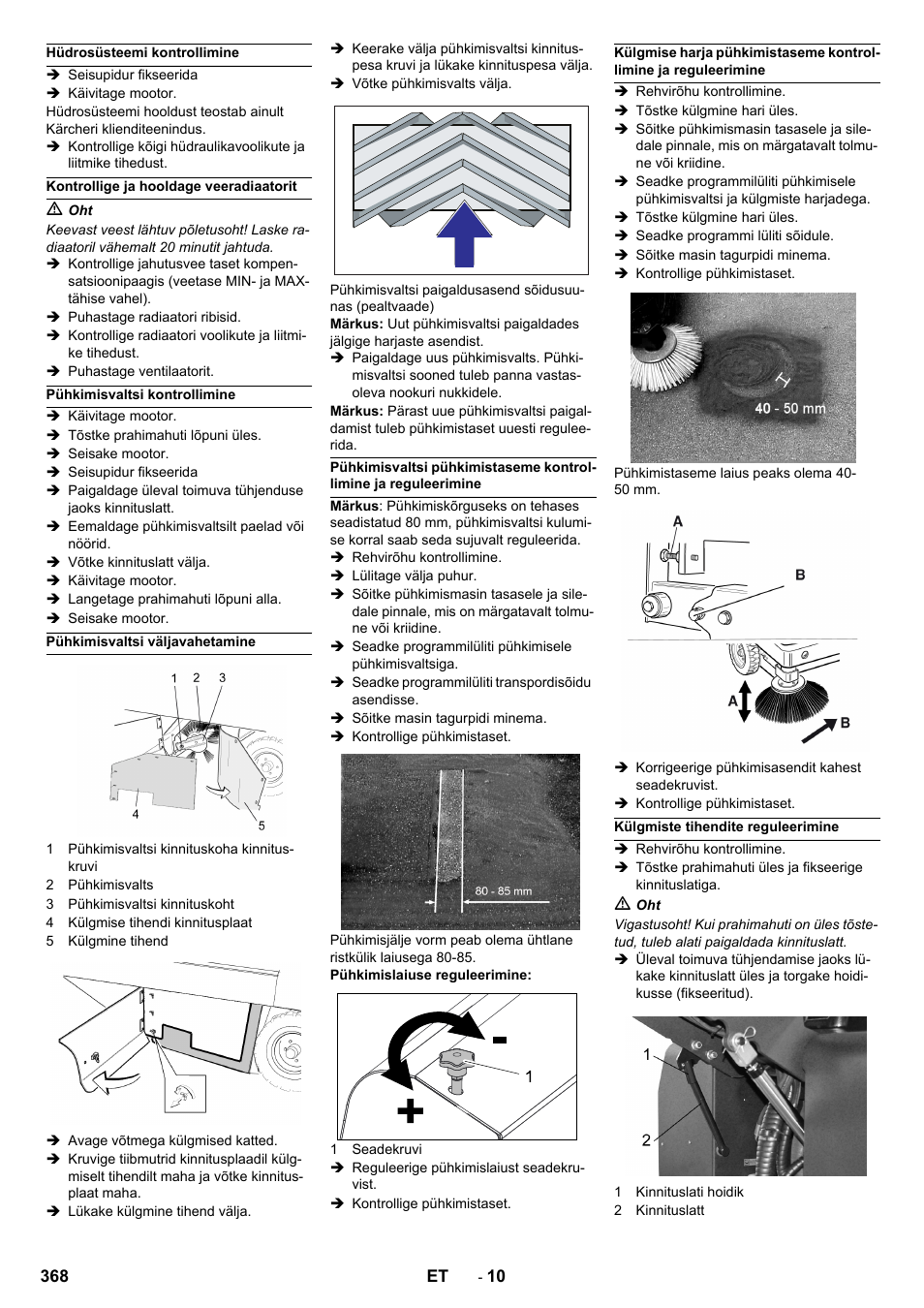 Karcher KM 150-500 LPG User Manual | Page 368 / 457