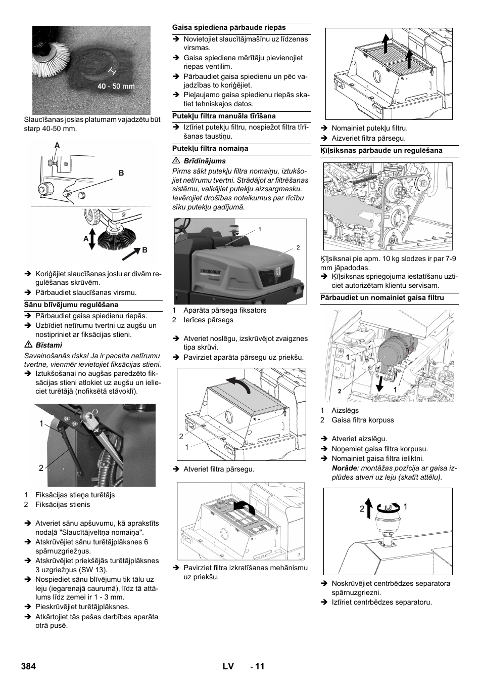 Karcher KM 150-500 LPG User Manual | Page 384 / 457