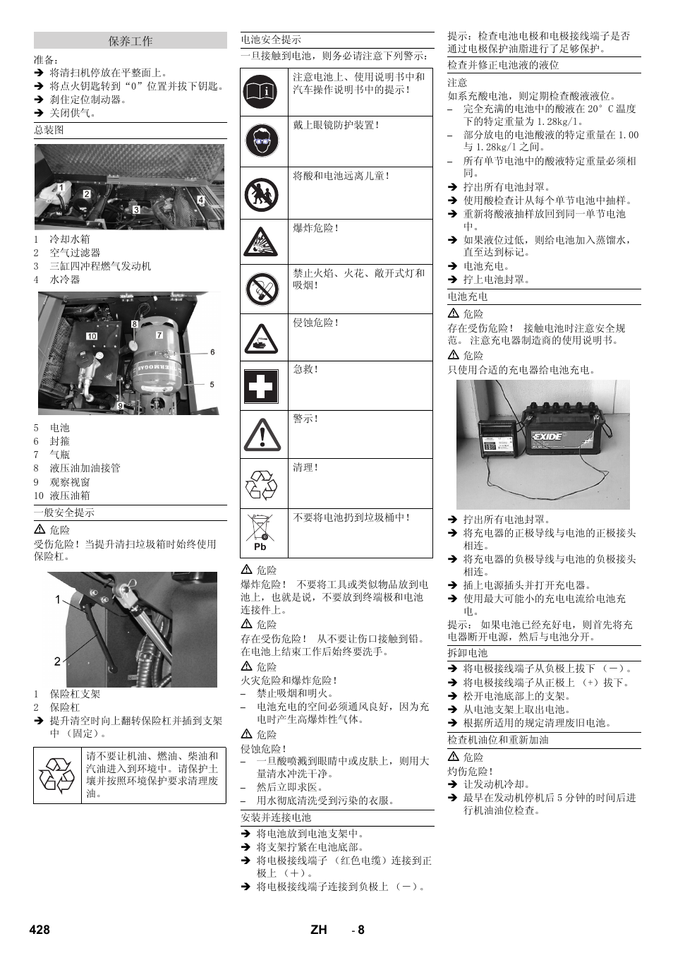 Karcher KM 150-500 LPG User Manual | Page 428 / 457