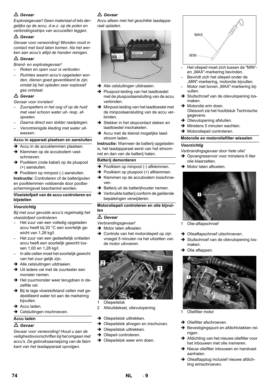 Karcher KM 150-500 LPG User Manual | Page 74 / 457