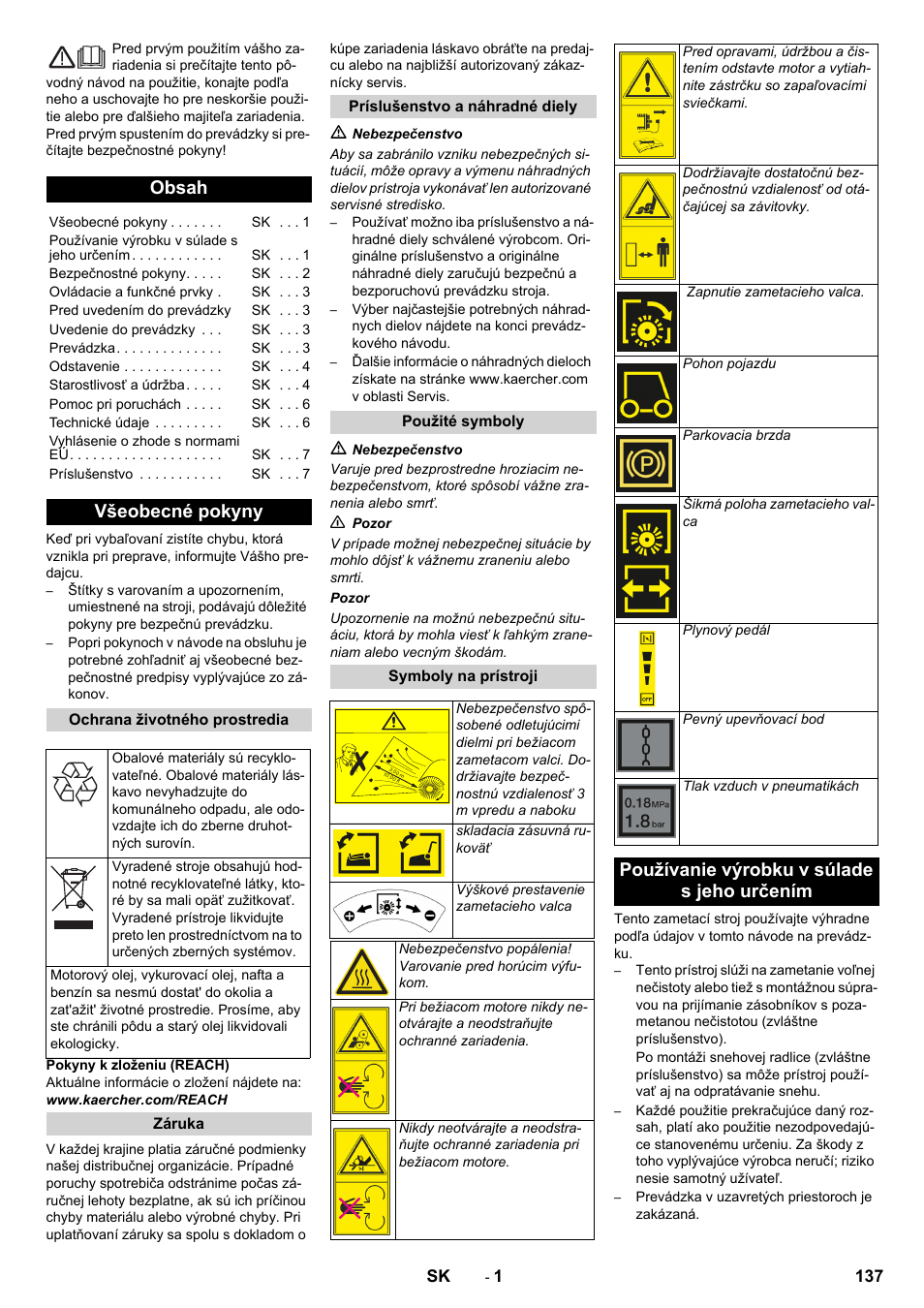 Karcher KM 80 W P User Manual | Page 137 / 196