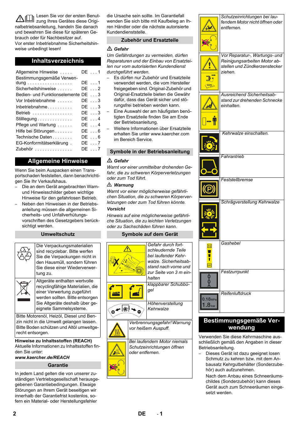 Karcher KM 80 W P User Manual | Page 2 / 196