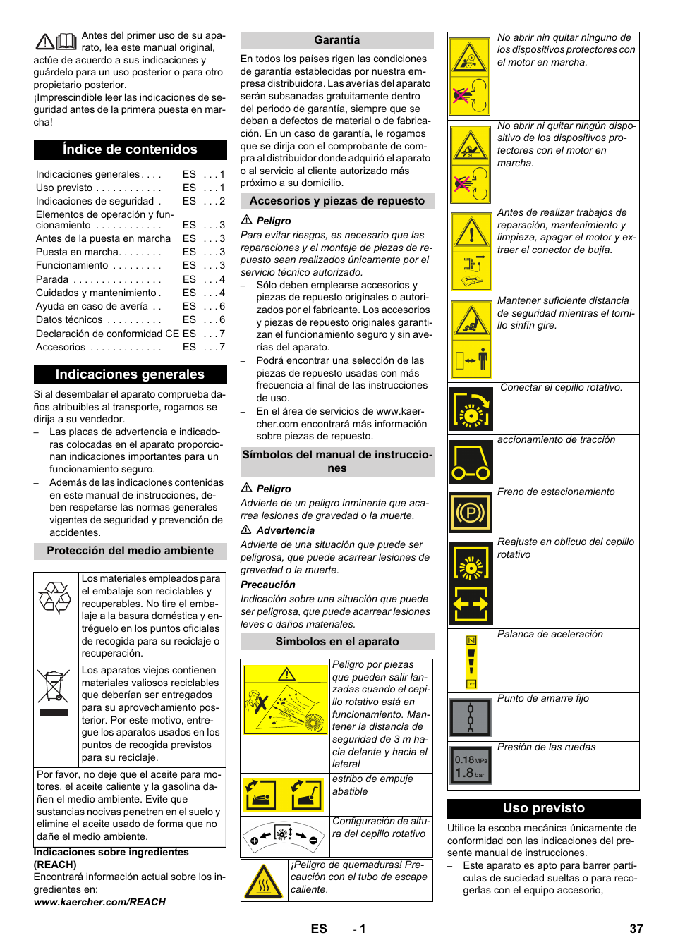 Karcher KM 80 W P User Manual | Page 37 / 196