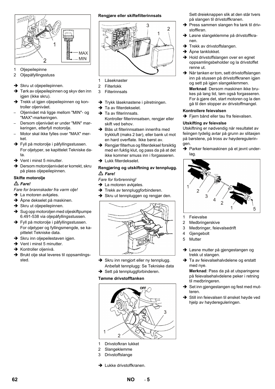 Karcher KM 80 W P User Manual | Page 62 / 196