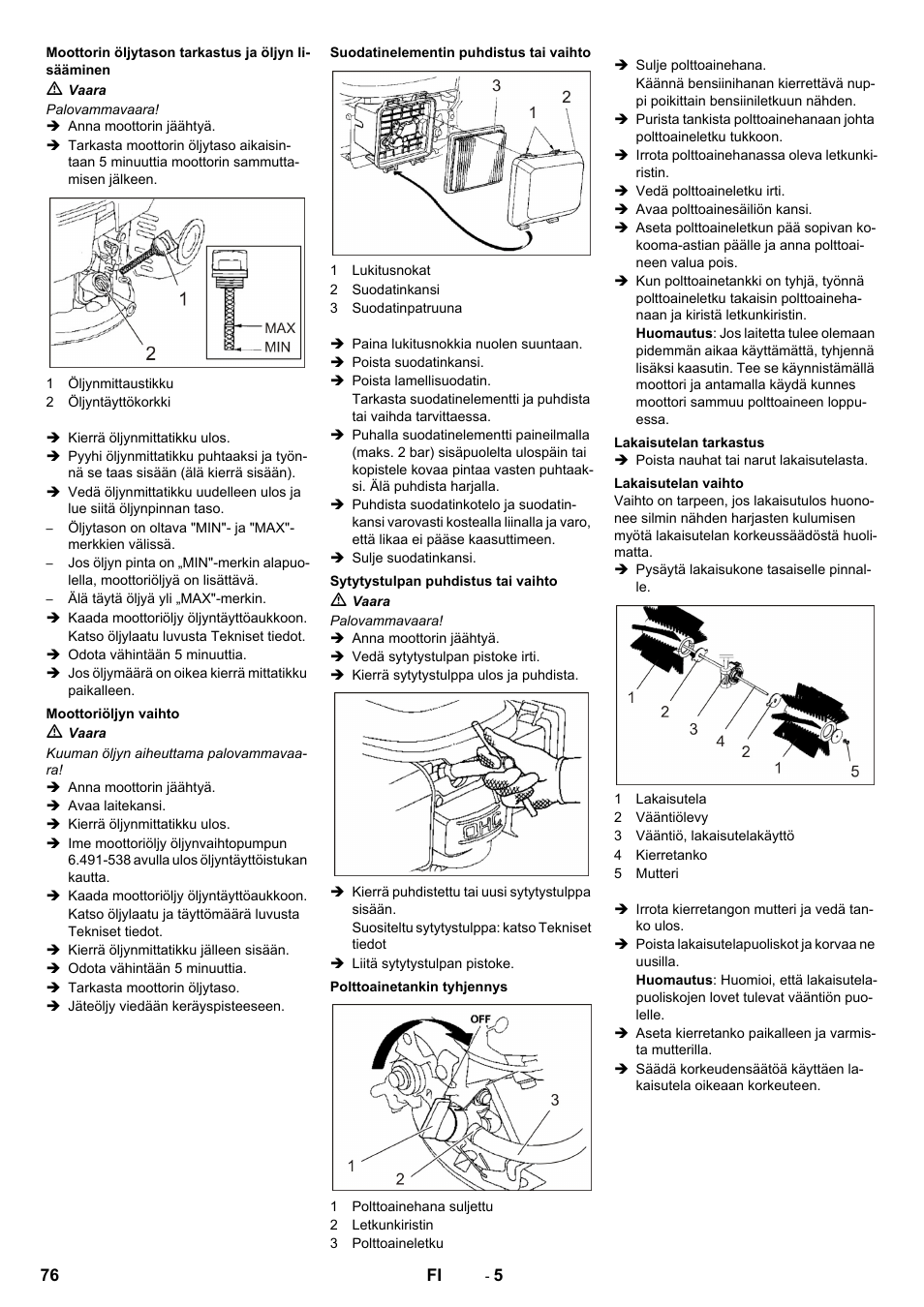 Karcher KM 80 W P User Manual | Page 76 / 196