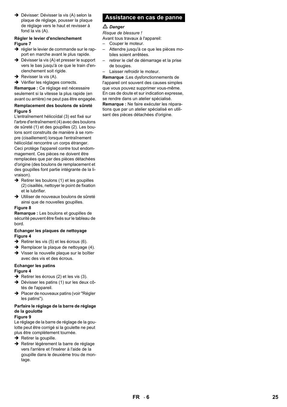 Assistance en cas de panne | Karcher STH 8-66 User Manual | Page 25 / 128