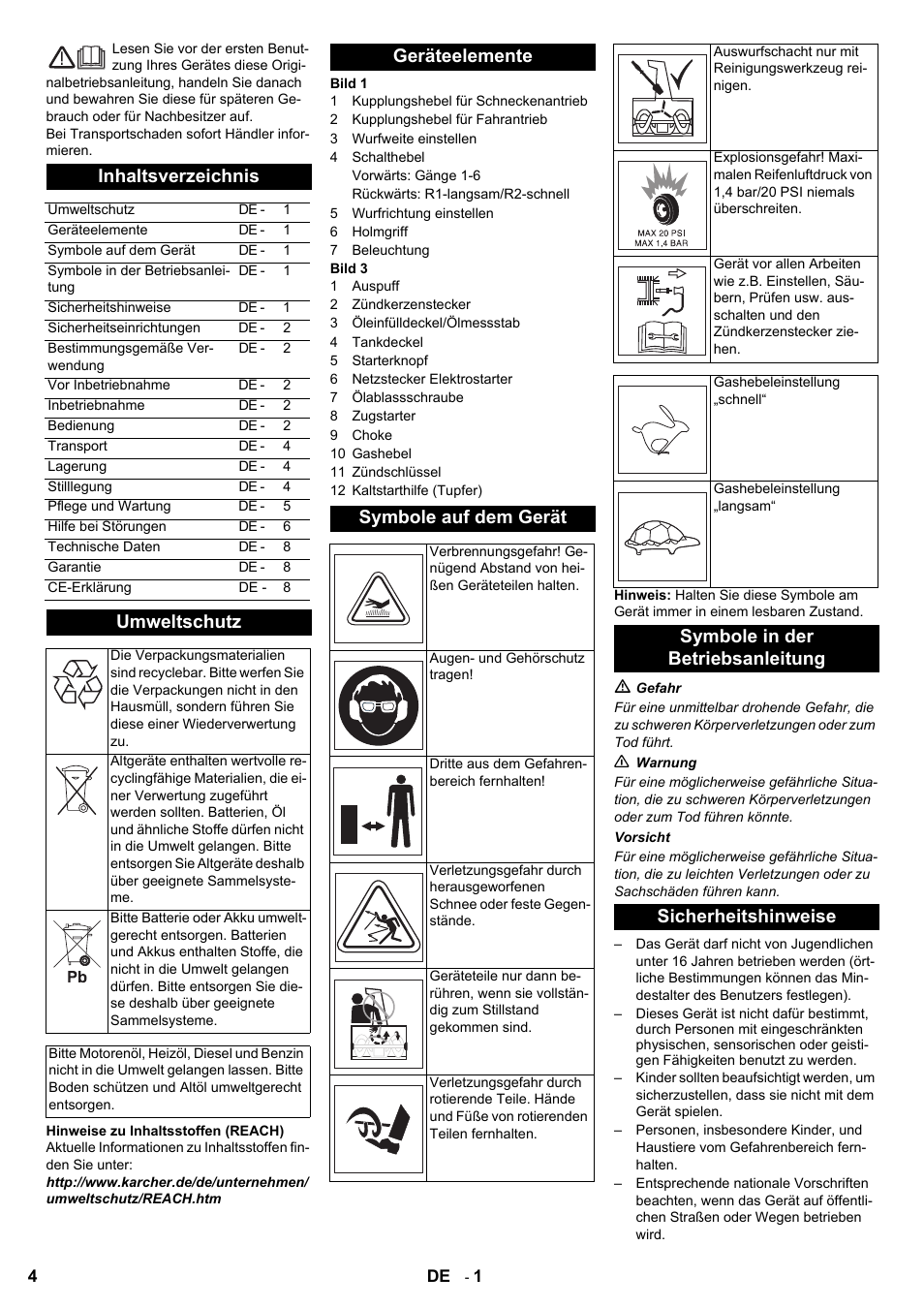 Karcher STH 8-66 User Manual | Page 4 / 128