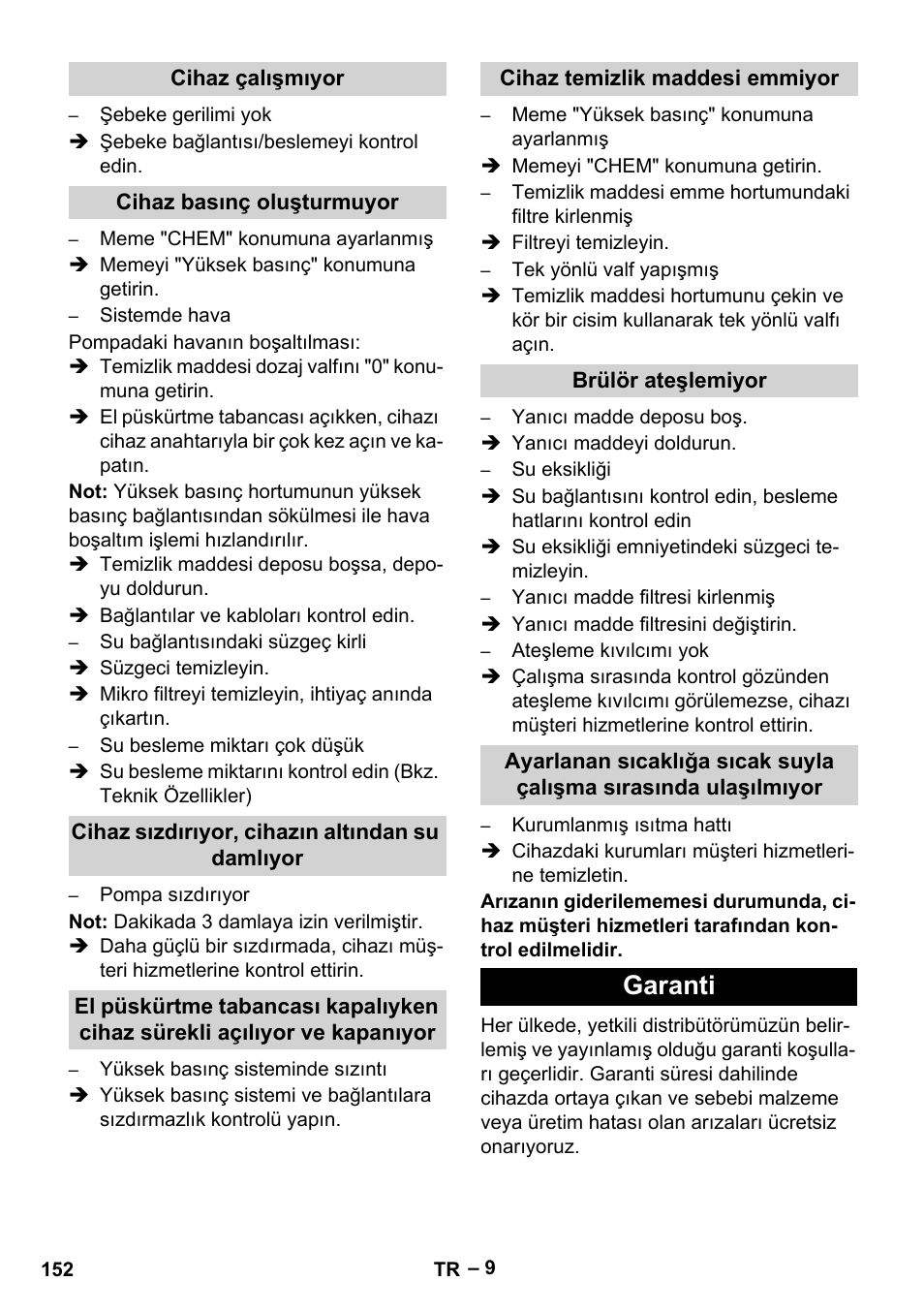 Garanti | Karcher HDS 5-12 C User Manual | Page 152 / 320