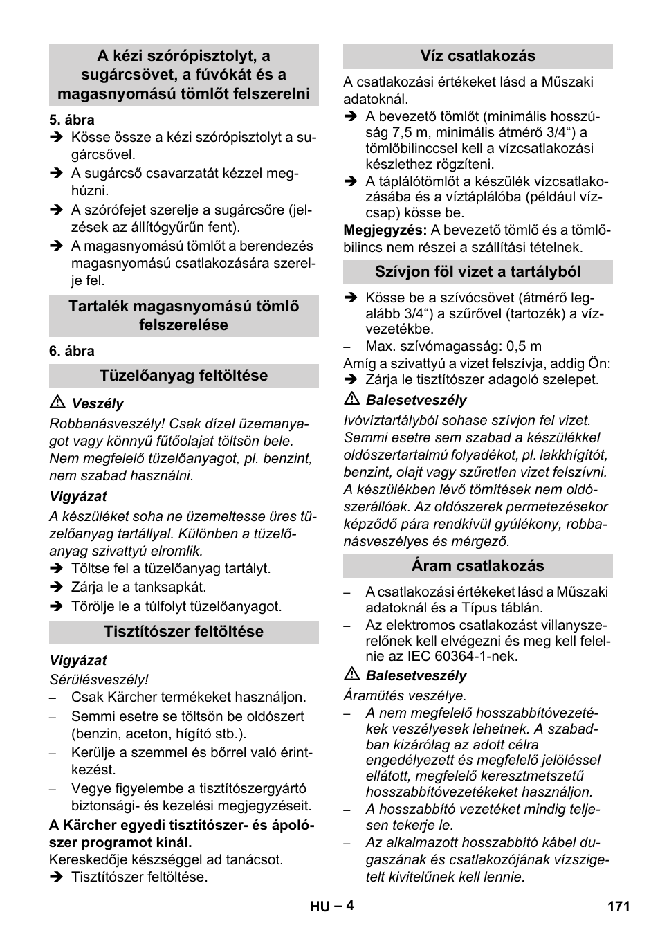 Karcher HDS 5-12 C User Manual | Page 171 / 320