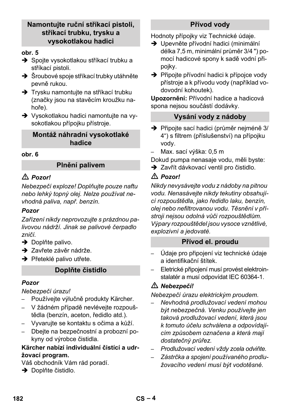 Karcher HDS 5-12 C User Manual | Page 182 / 320