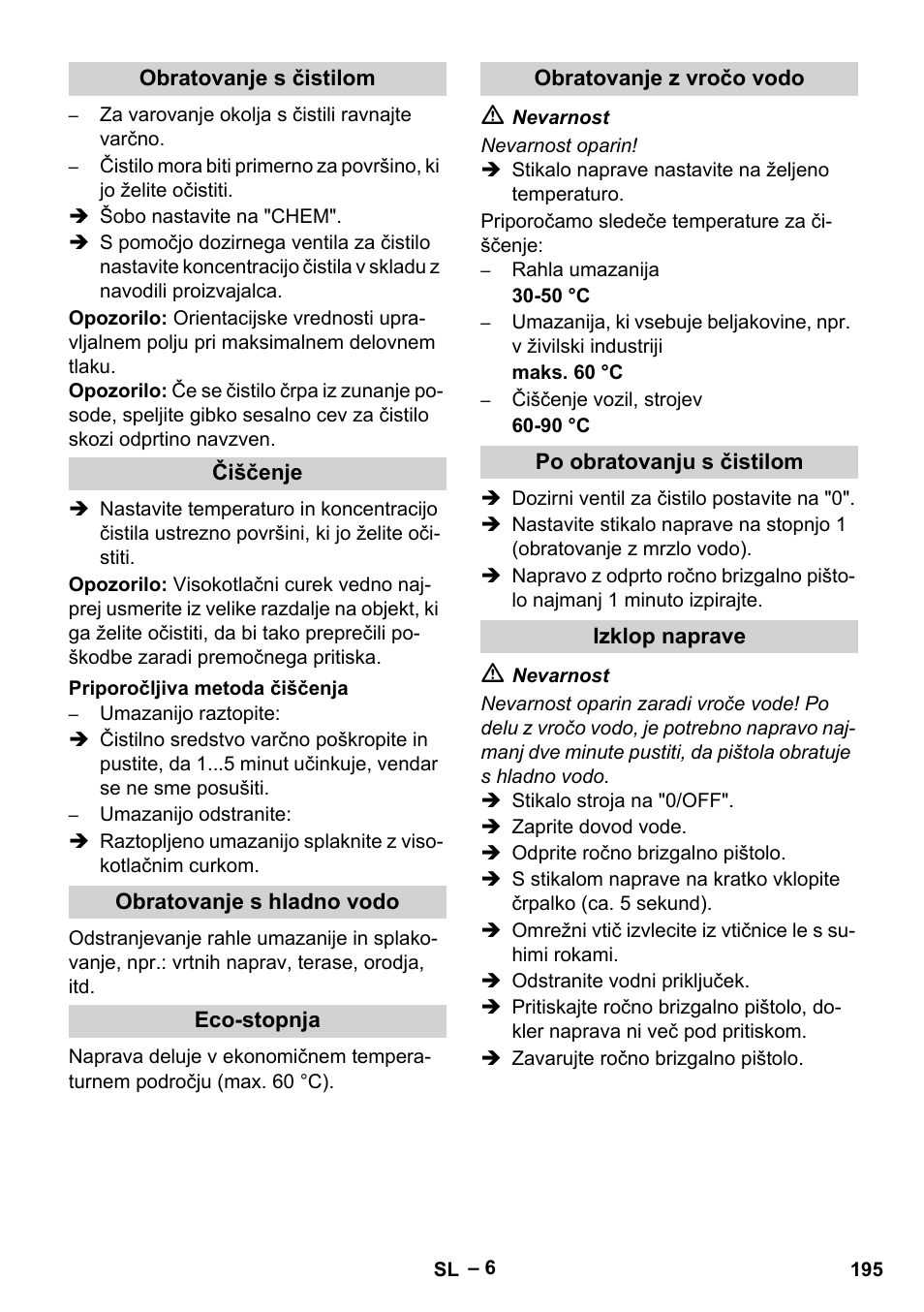 Karcher HDS 5-12 C User Manual | Page 195 / 320