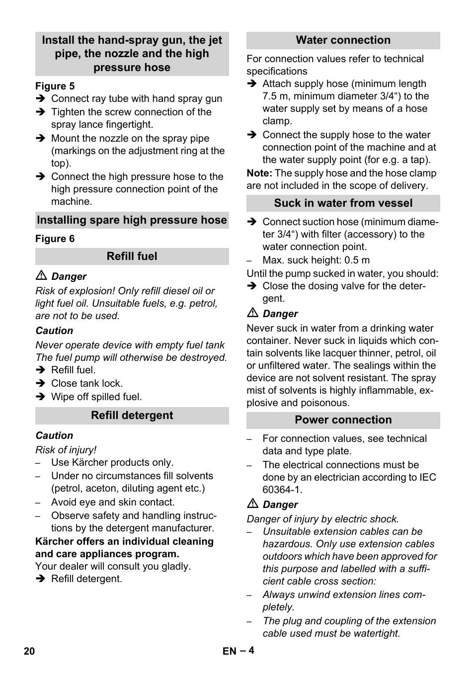 Karcher HDS 5-12 C User Manual | Page 20 / 320