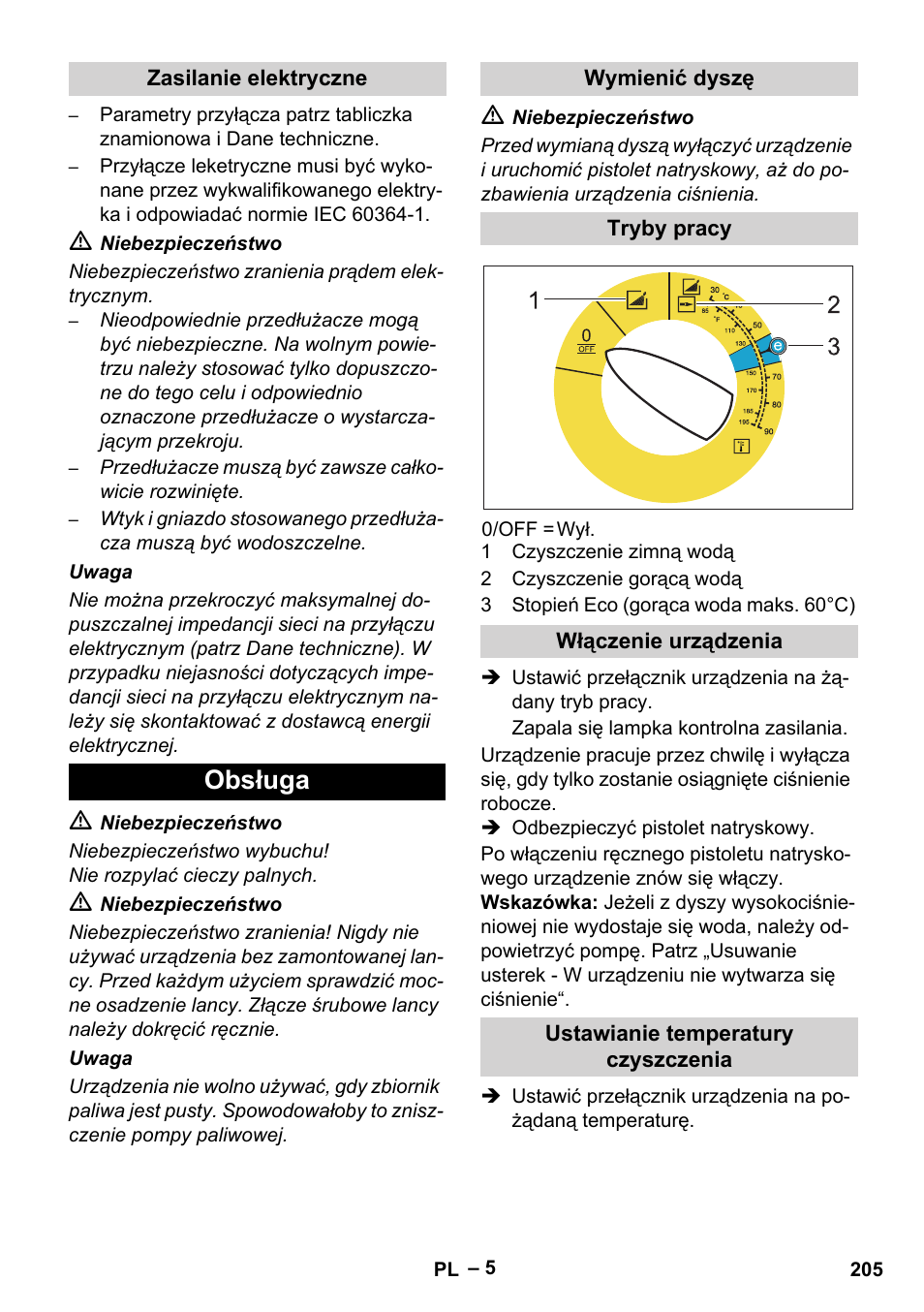 Obsługa | Karcher HDS 5-12 C User Manual | Page 205 / 320