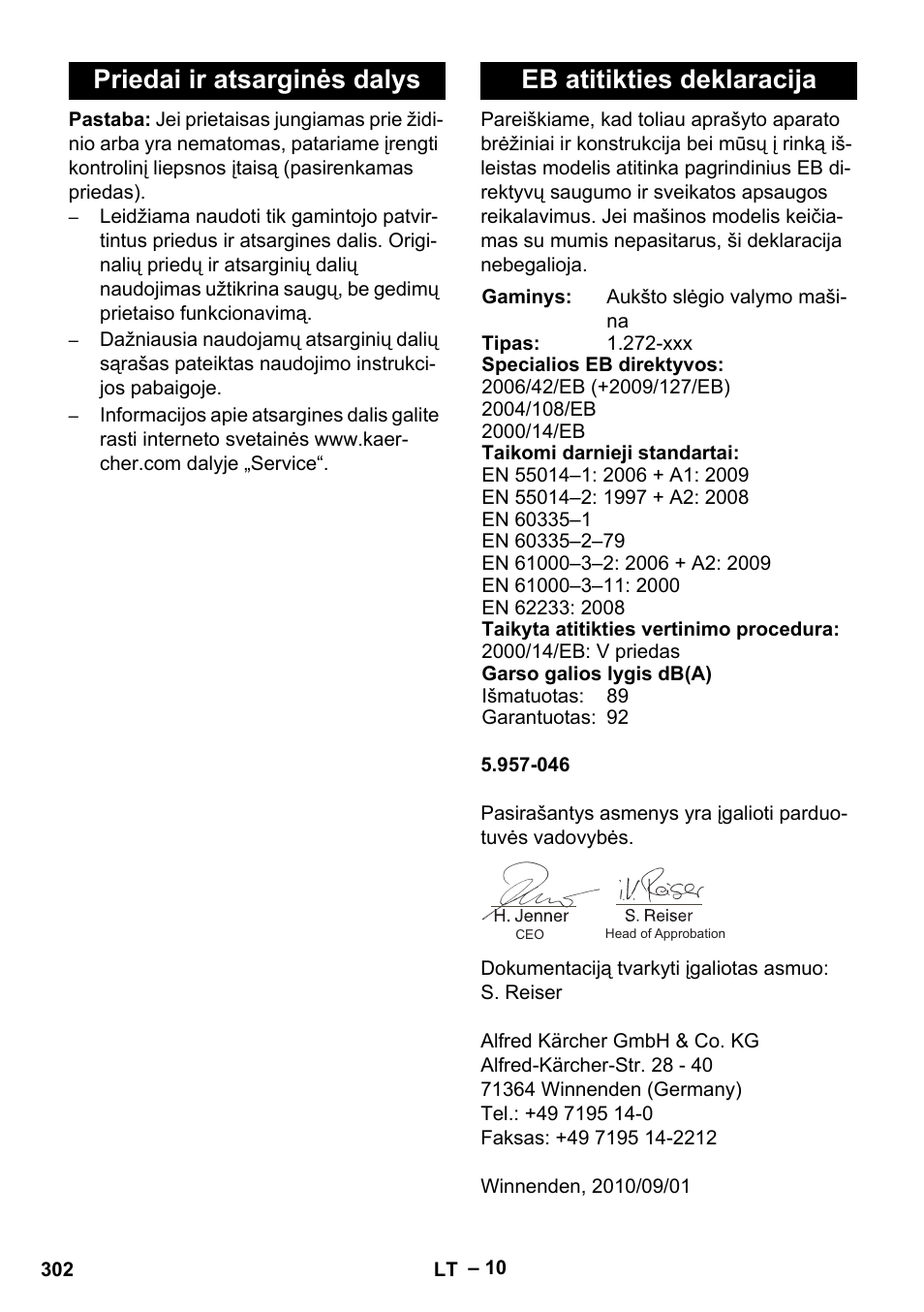 Karcher HDS 5-12 C User Manual | Page 302 / 320