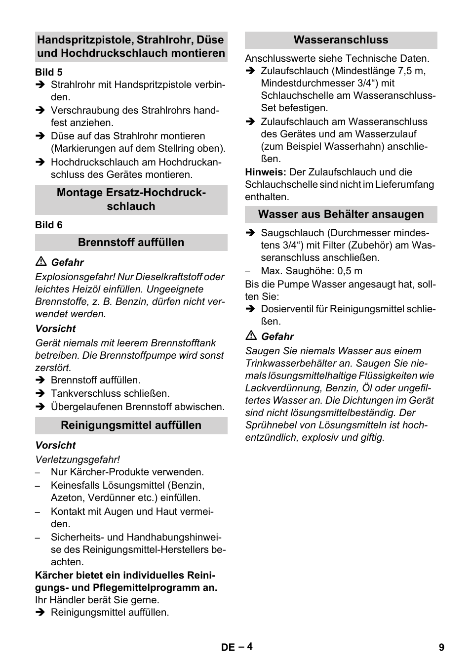 Karcher HDS 5-12 C User Manual | Page 9 / 320