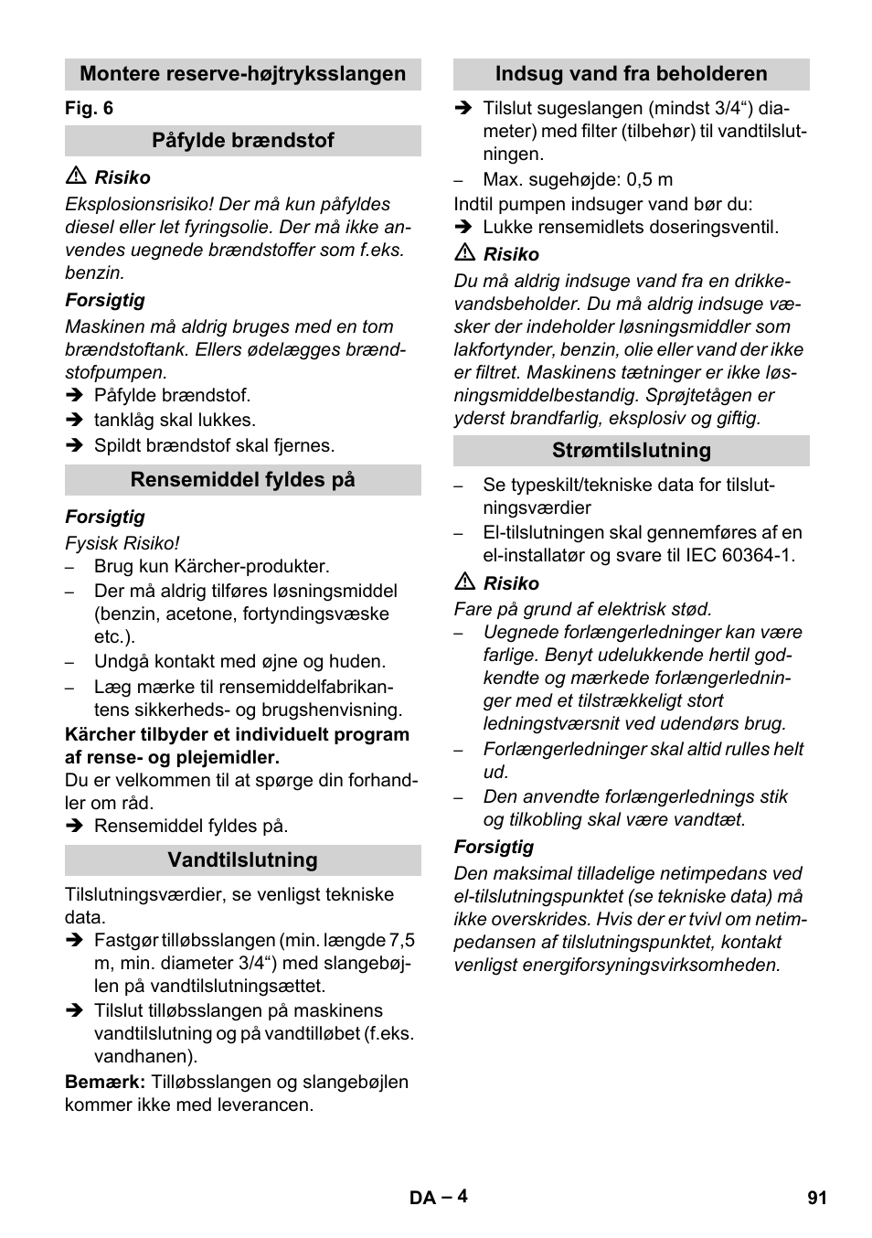 Karcher HDS 5-12 C User Manual | Page 91 / 320