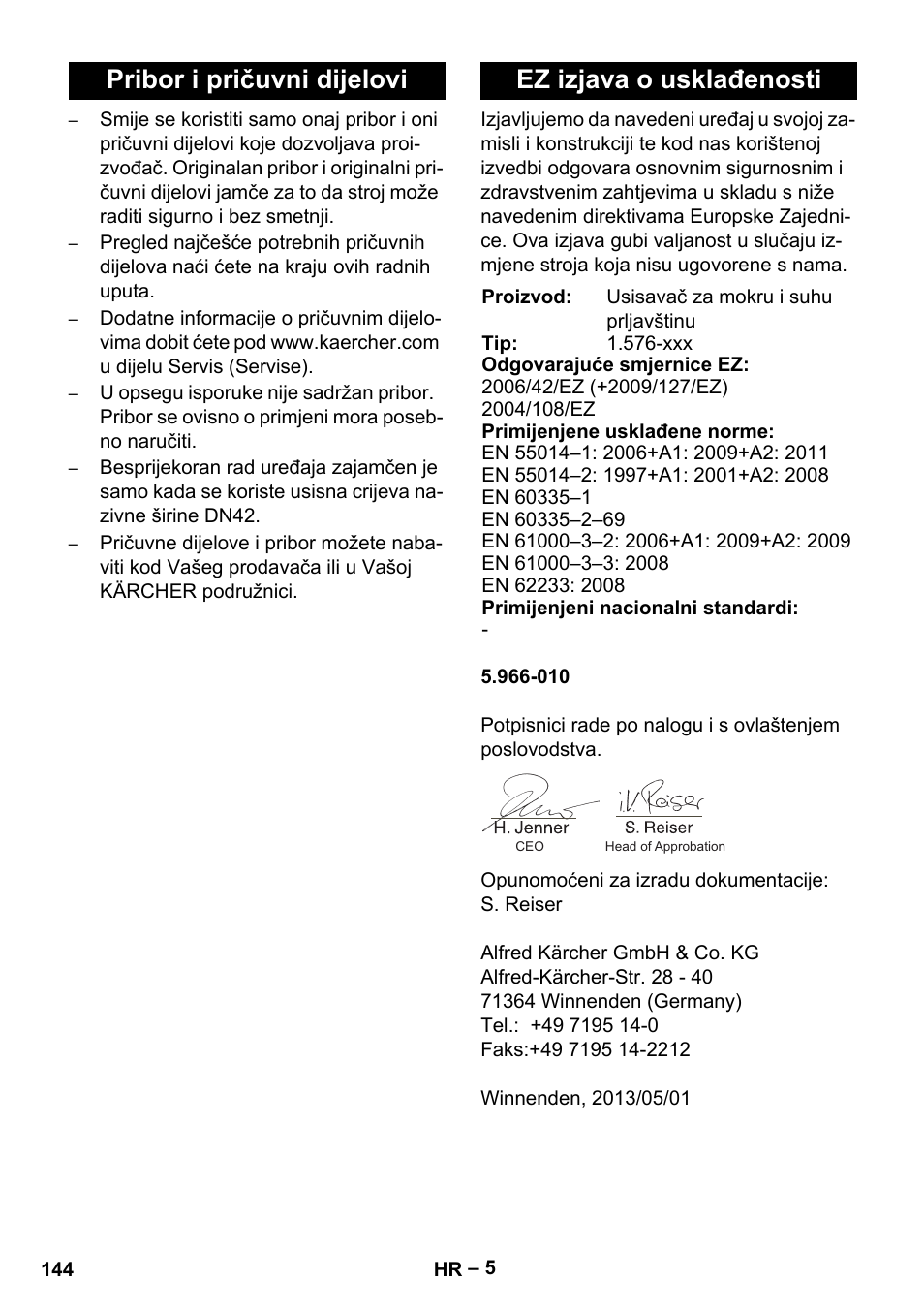 Karcher IVC 60-12-1 Tact EC User Manual | Page 144 / 188