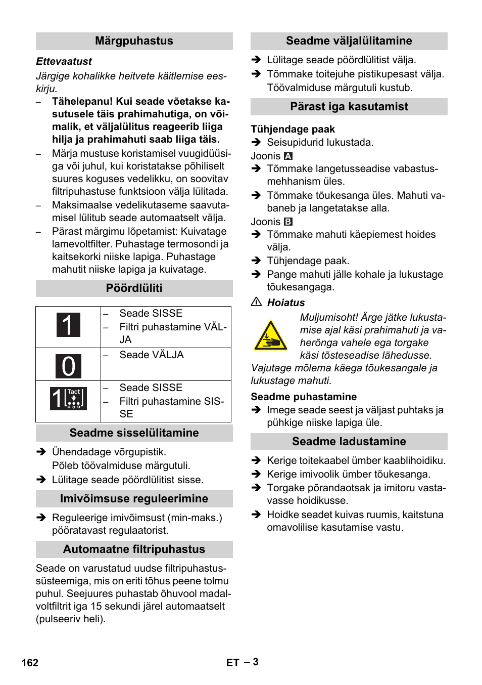 Karcher IVC 60-12-1 Tact EC User Manual | Page 162 / 188