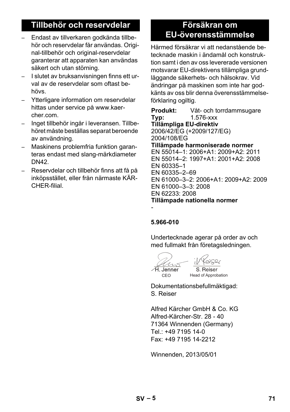 Karcher IVC 60-12-1 Tact EC User Manual | Page 71 / 188