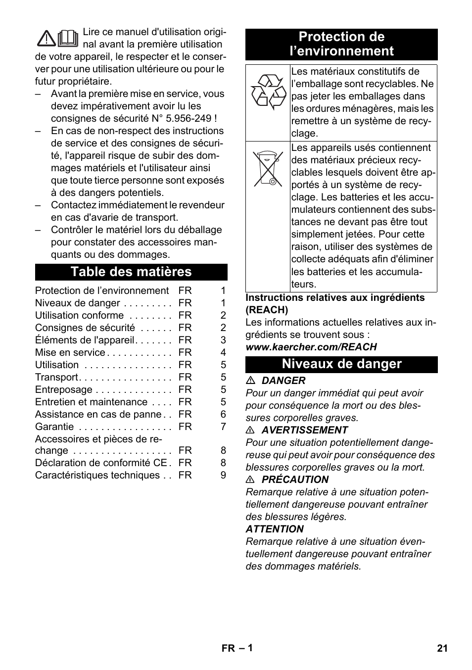 Karcher BV 5-1 Bp User Manual | Page 21 / 248