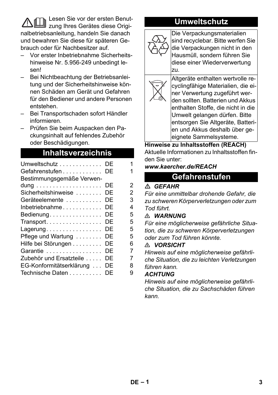 Karcher BV 5-1 Bp User Manual | Page 3 / 248