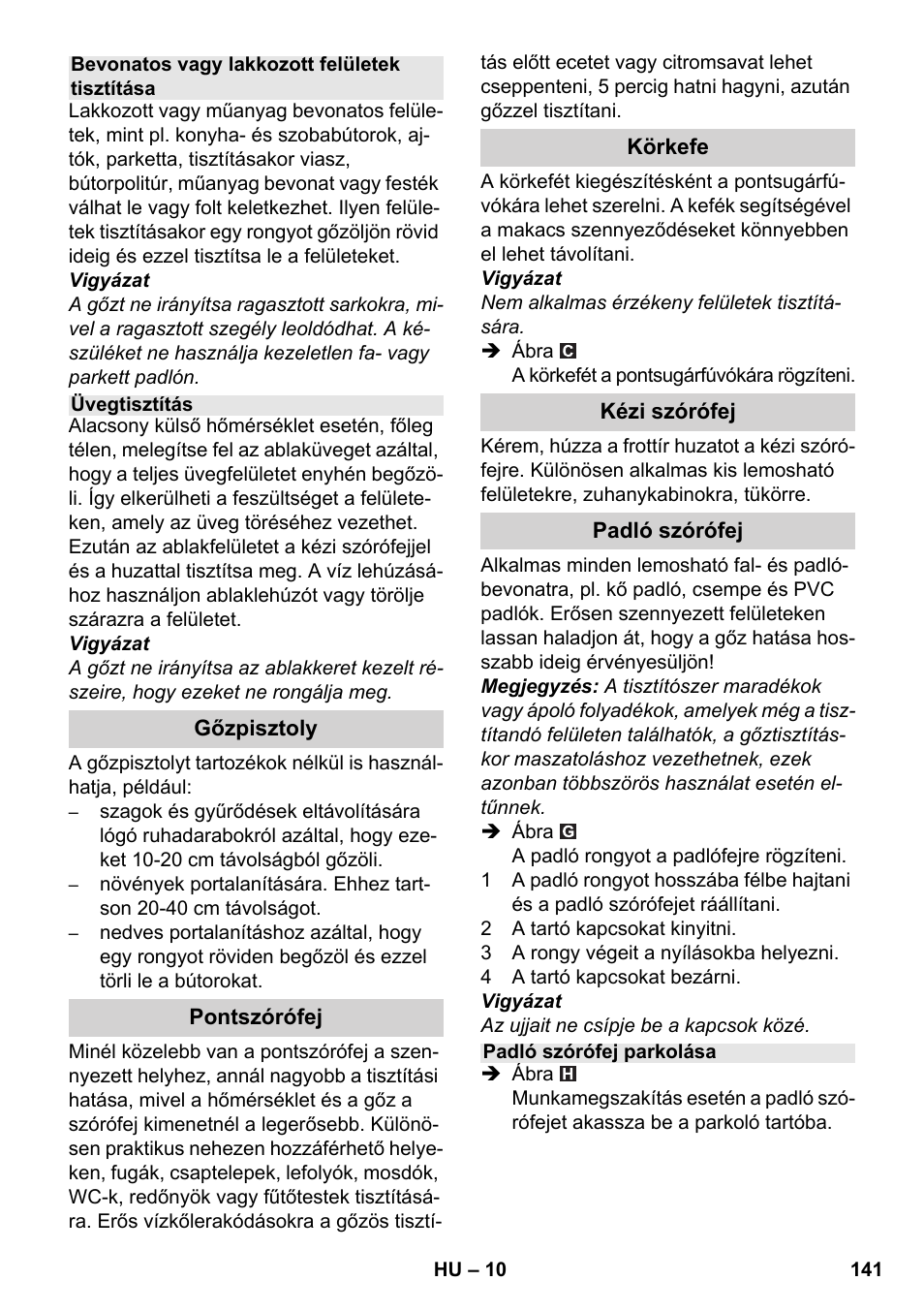 Karcher SC 1-030 B User Manual | Page 141 / 278