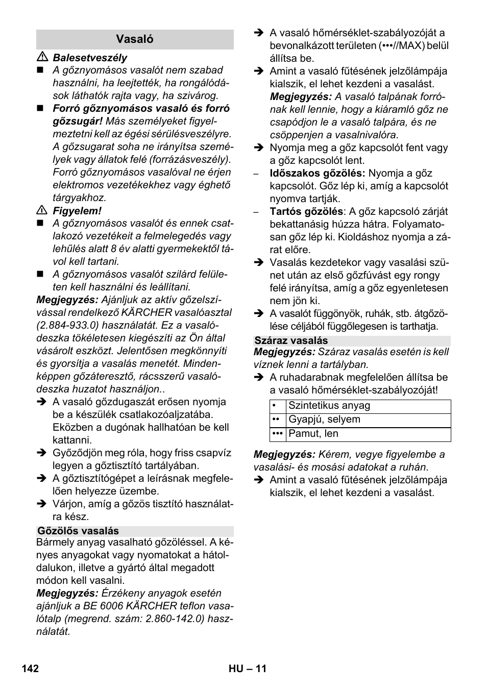 Karcher SC 1-030 B User Manual | Page 142 / 278