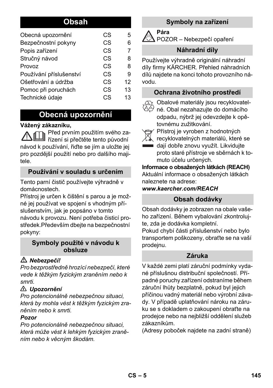Karcher SC 1-030 B User Manual | Page 145 / 278