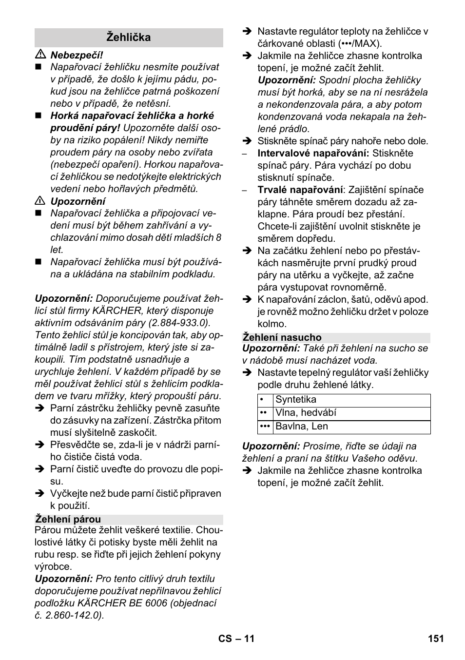 Karcher SC 1-030 B User Manual | Page 151 / 278