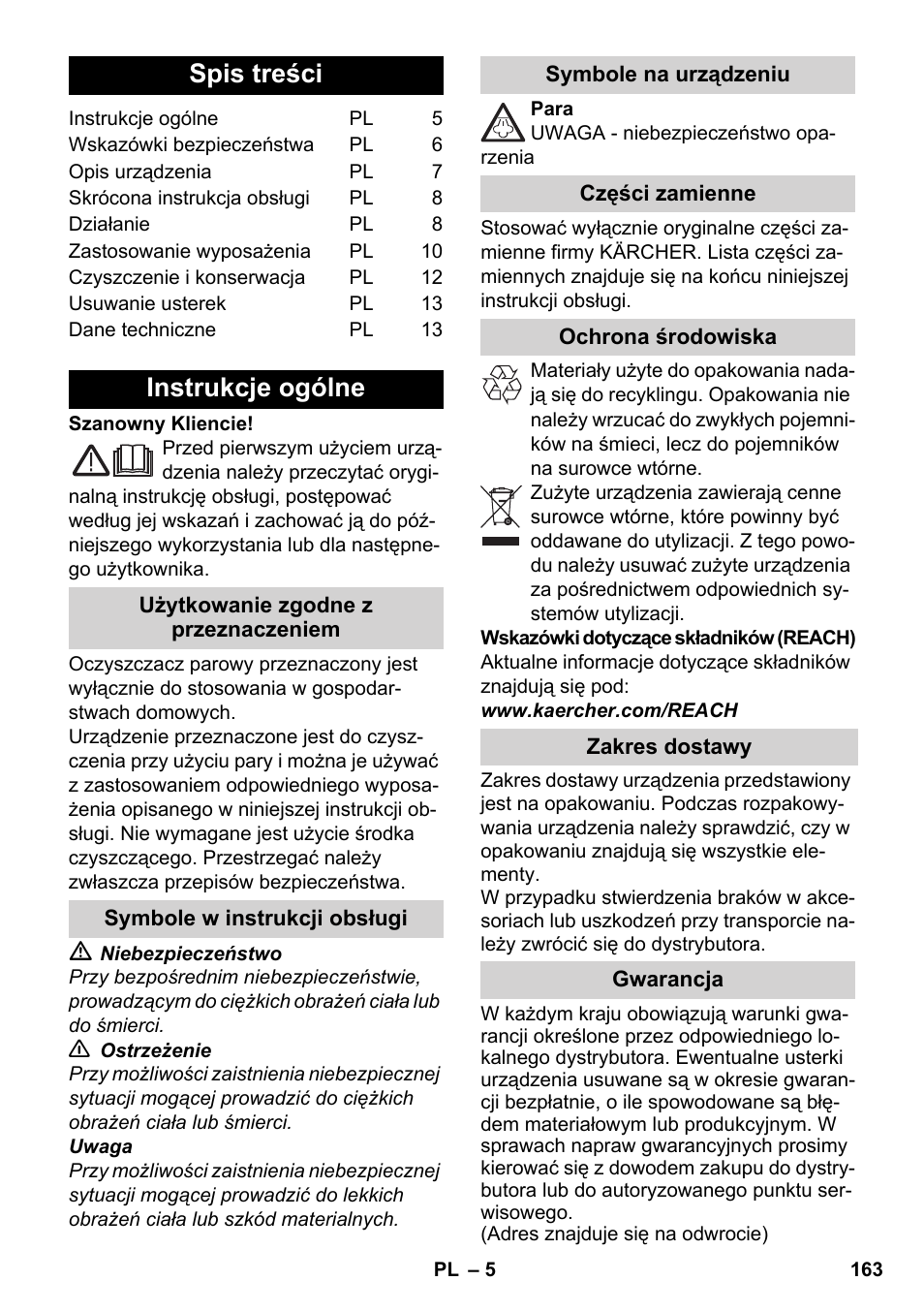 Karcher SC 1-030 B User Manual | Page 163 / 278