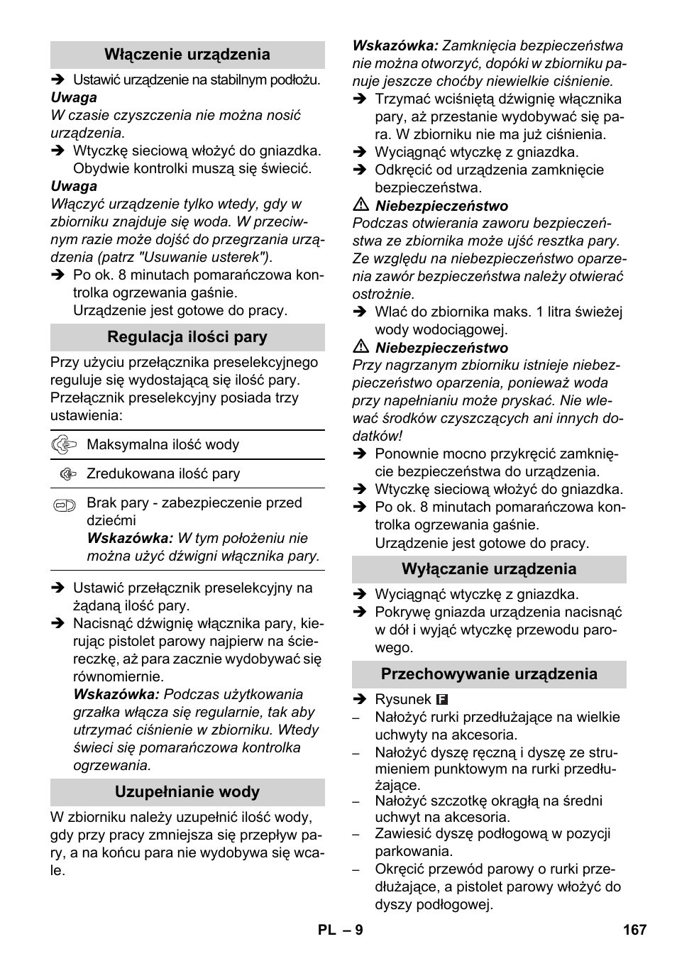 Karcher SC 1-030 B User Manual | Page 167 / 278