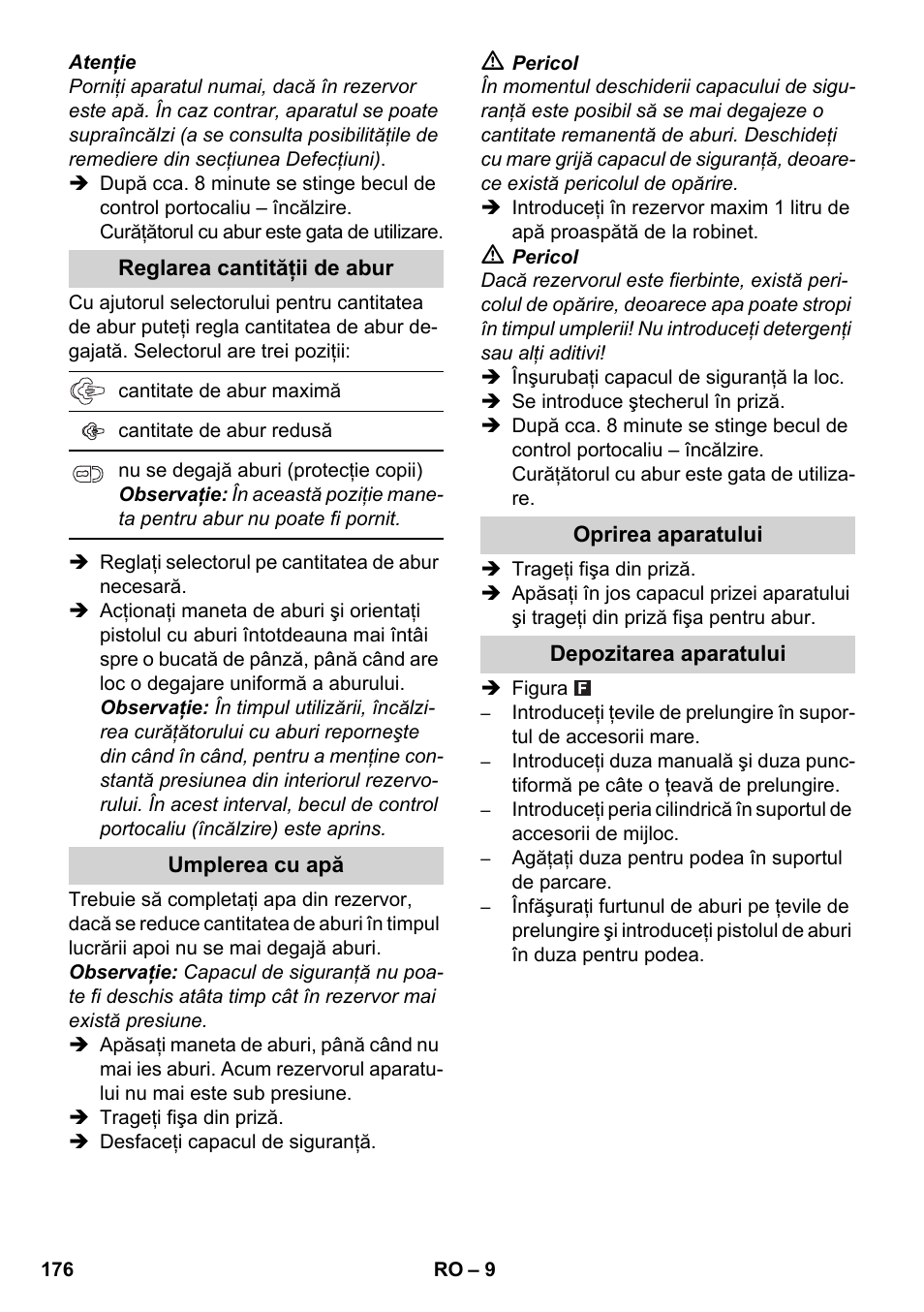 Karcher SC 1-030 B User Manual | Page 176 / 278