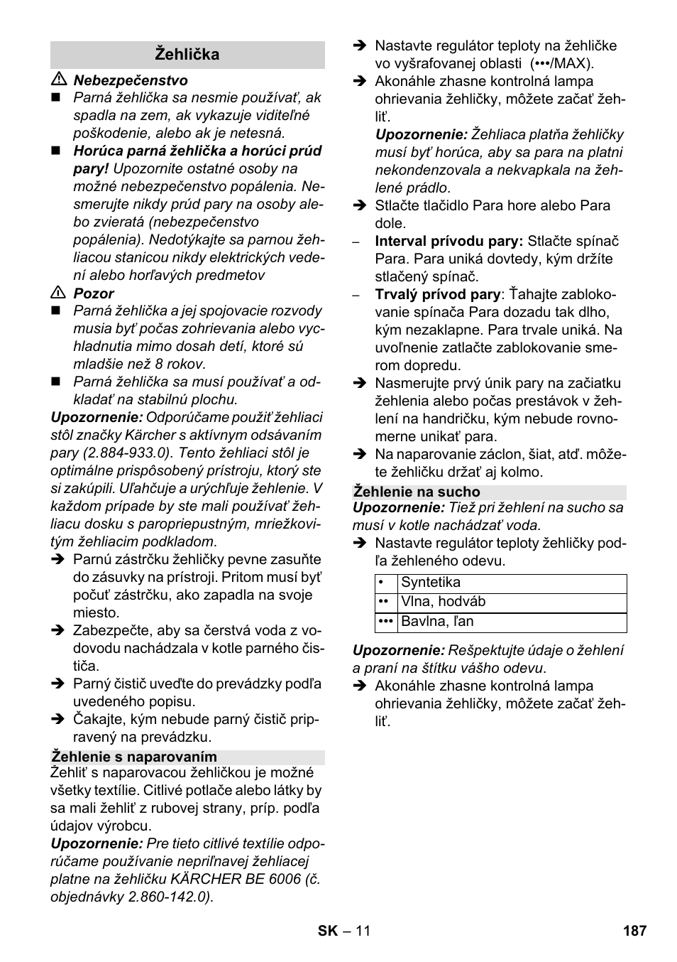 Karcher SC 1-030 B User Manual | Page 187 / 278