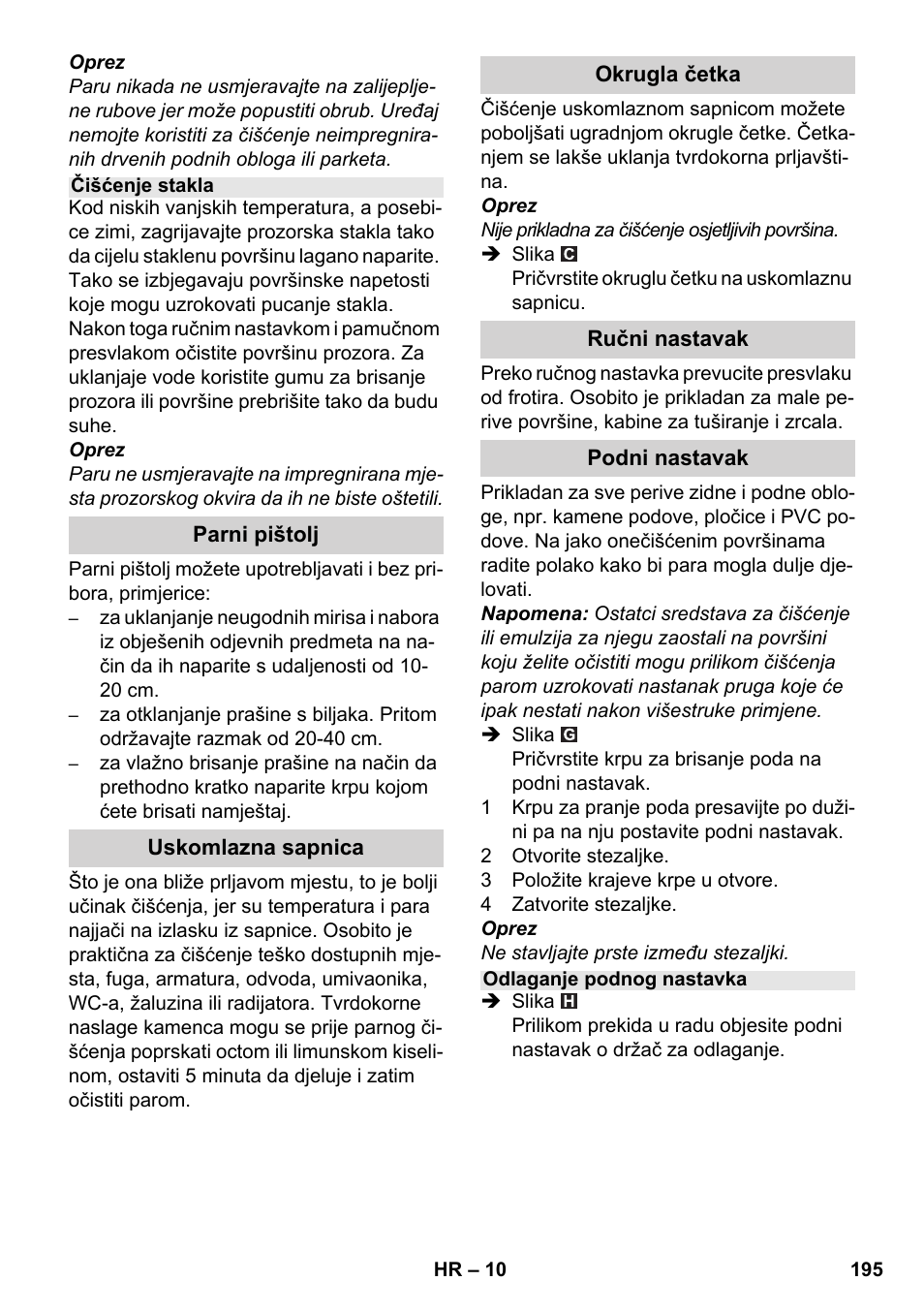 Karcher SC 1-030 B User Manual | Page 195 / 278