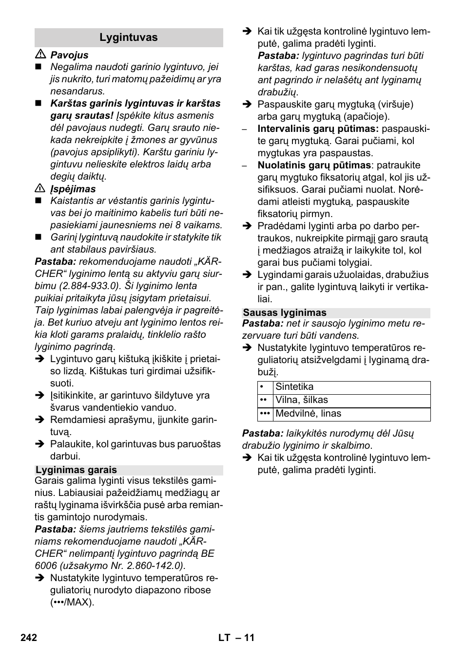 Karcher SC 1-030 B User Manual | Page 242 / 278