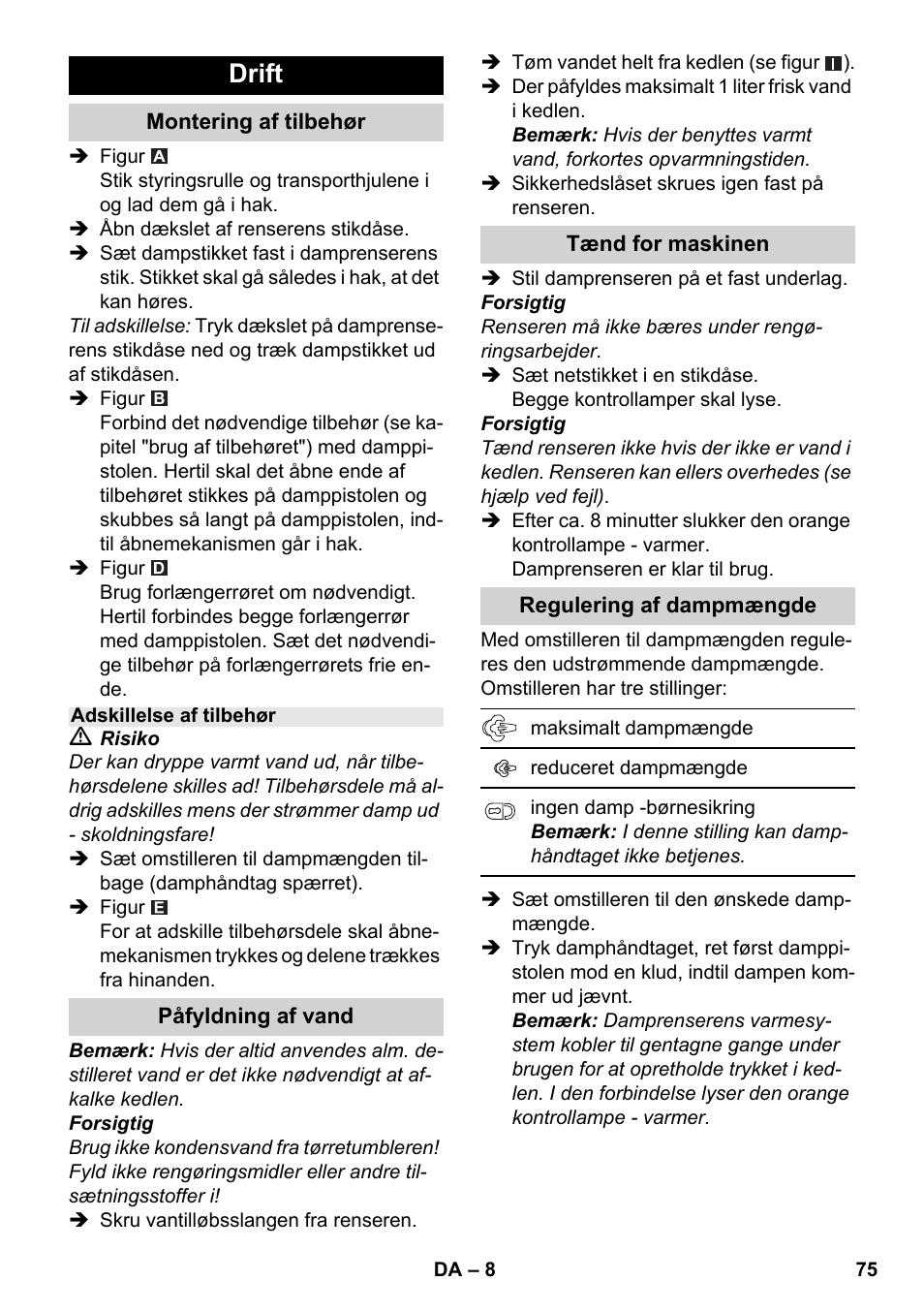 Drift | Karcher SC 1-030 B User Manual | Page 75 / 278