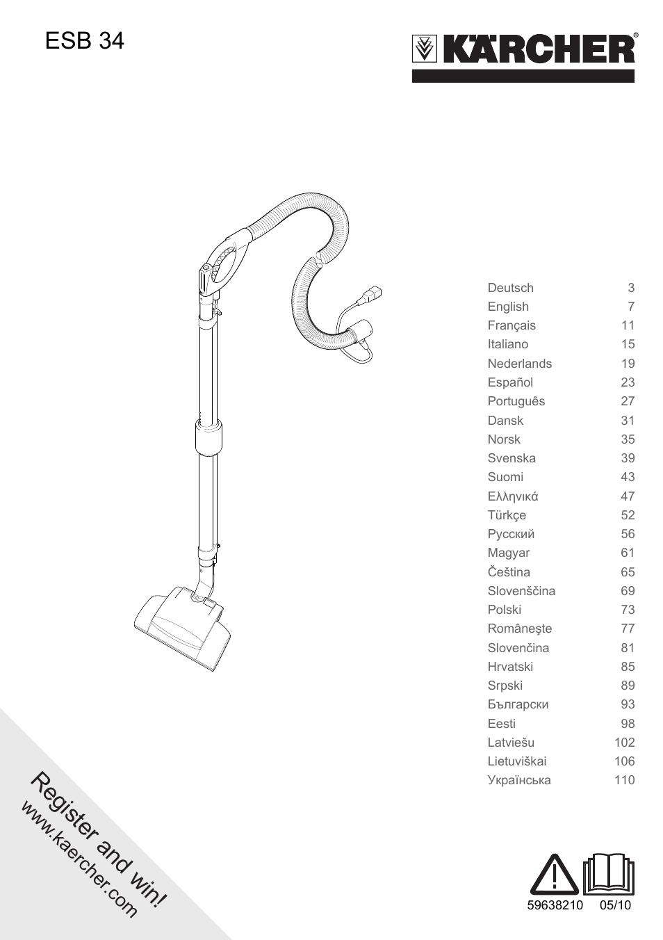 Karcher T 15-1 + ESB 34 User Manual | 116 pages