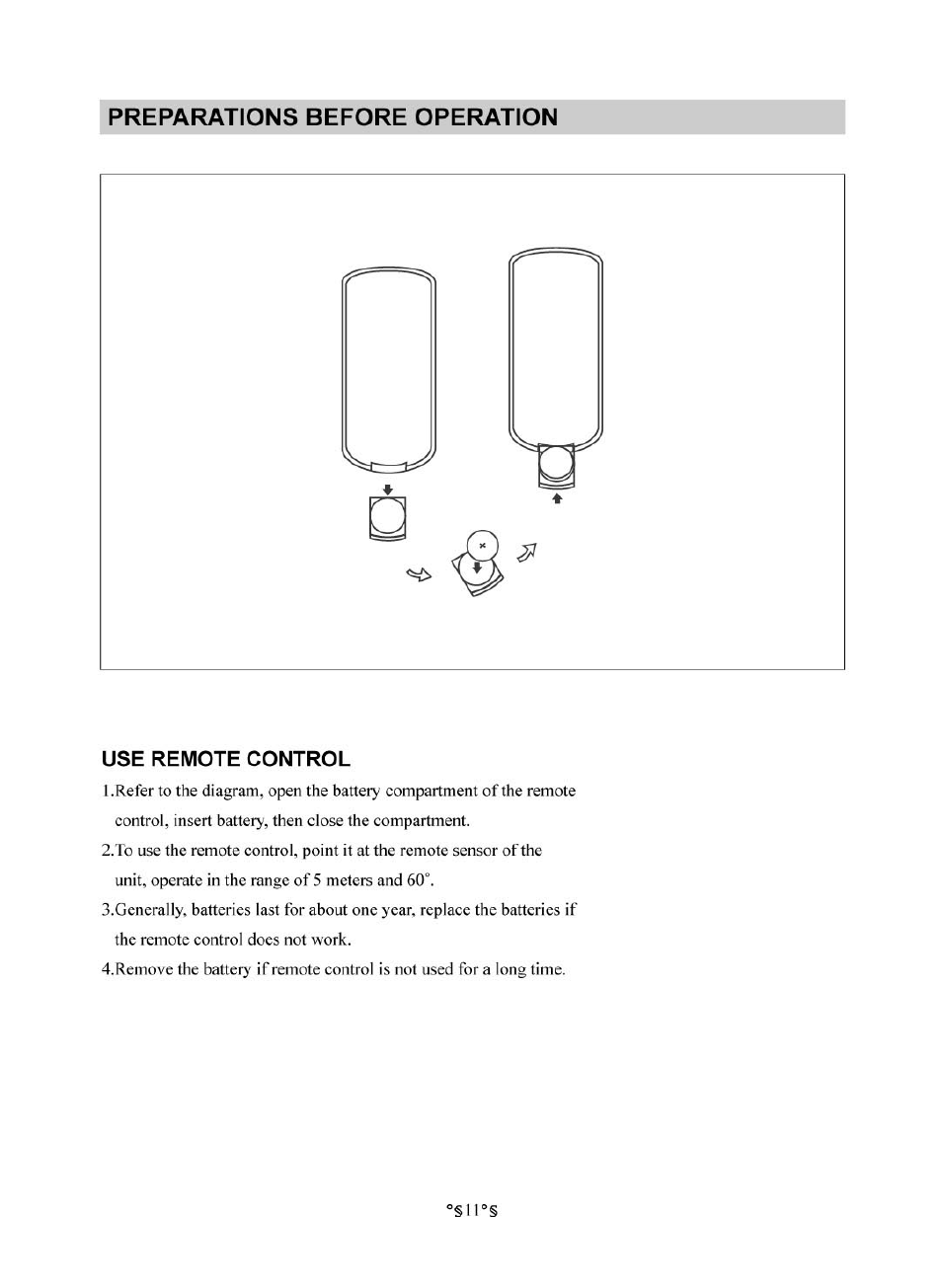 Preparations before operation, Use remote control, R em o te c o n tr o l | Pr epa r a tio n s b efo r e o per a tio n, Preparations before operation use remote control | Audiovox D1830 User Manual | Page 12 / 39