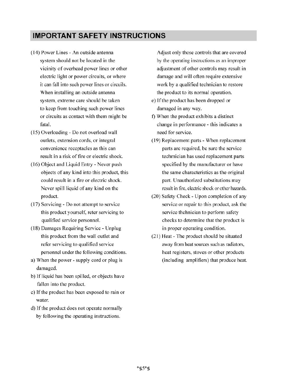 Important safety instructions | Audiovox D1830 User Manual | Page 6 / 39