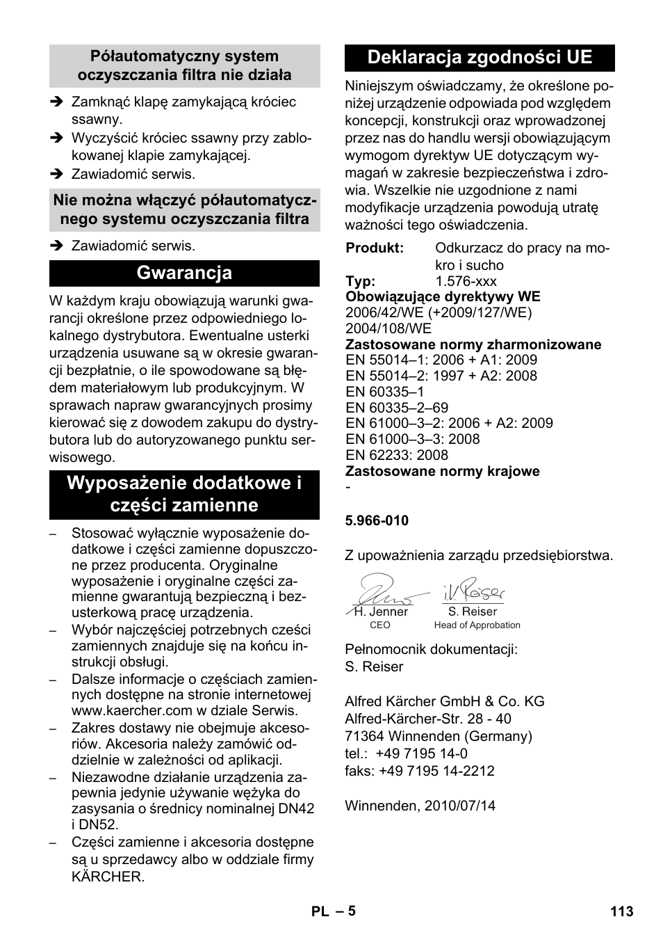 Karcher IVC 60-24-2 Ap User Manual | Page 113 / 172