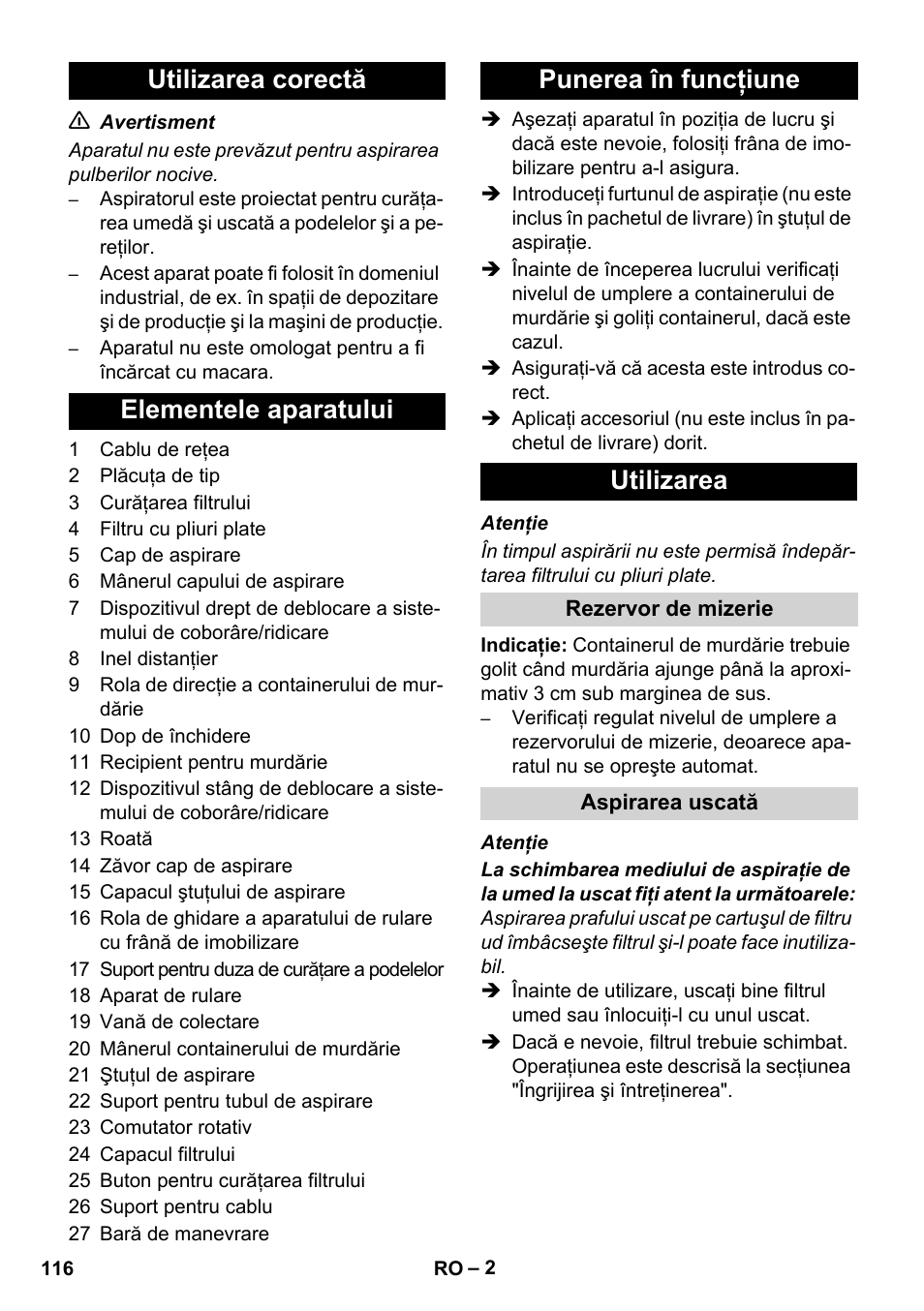 Karcher IVC 60-24-2 Ap User Manual | Page 116 / 172