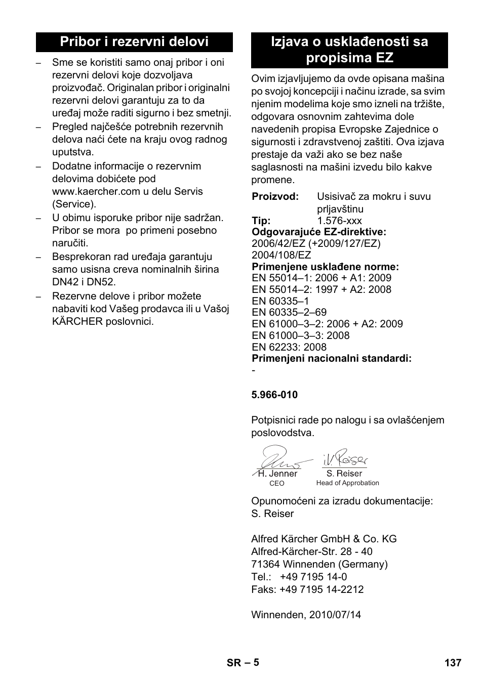 Karcher IVC 60-24-2 Ap User Manual | Page 137 / 172